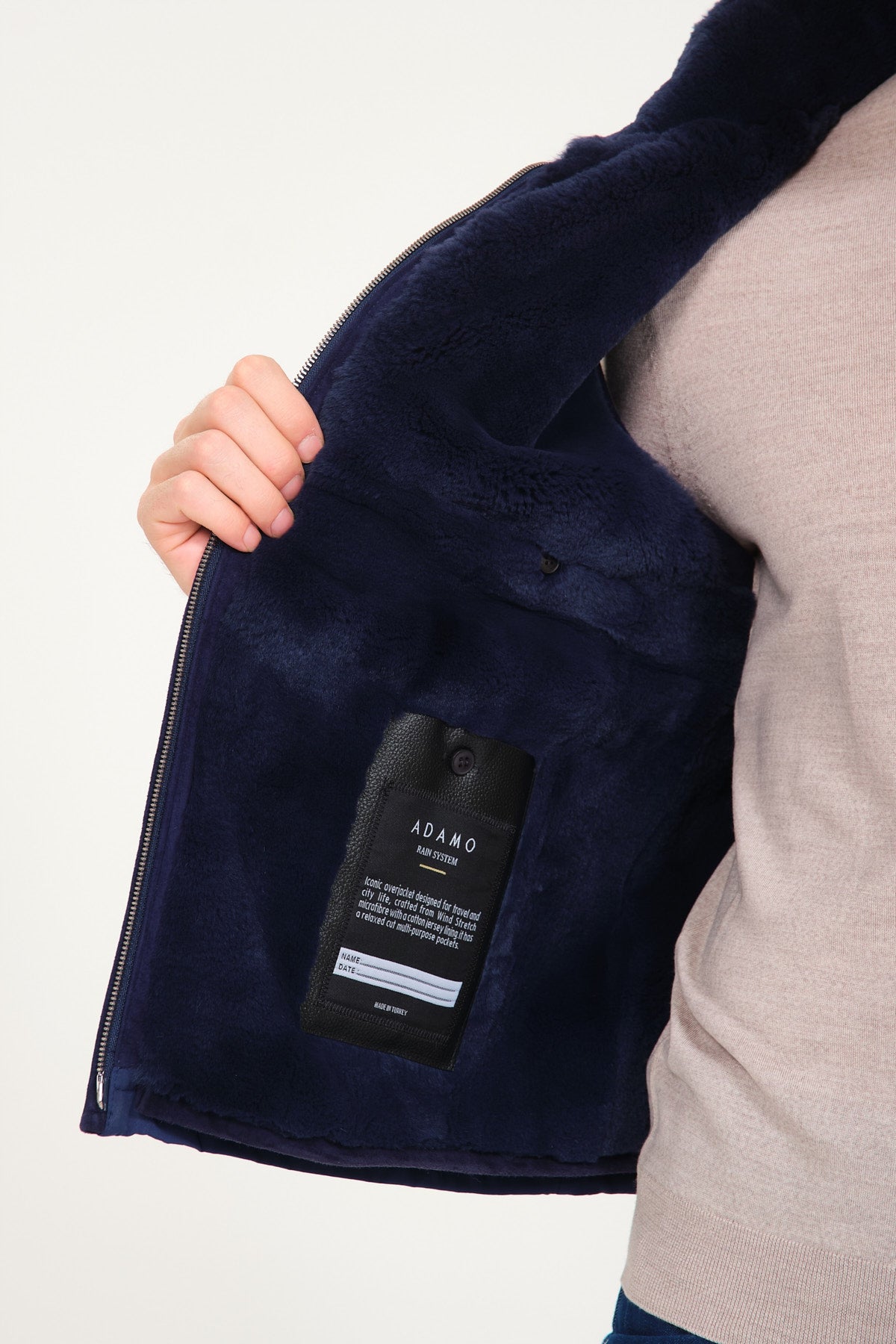 Night Blue Waterproof & Rex Fur Vest