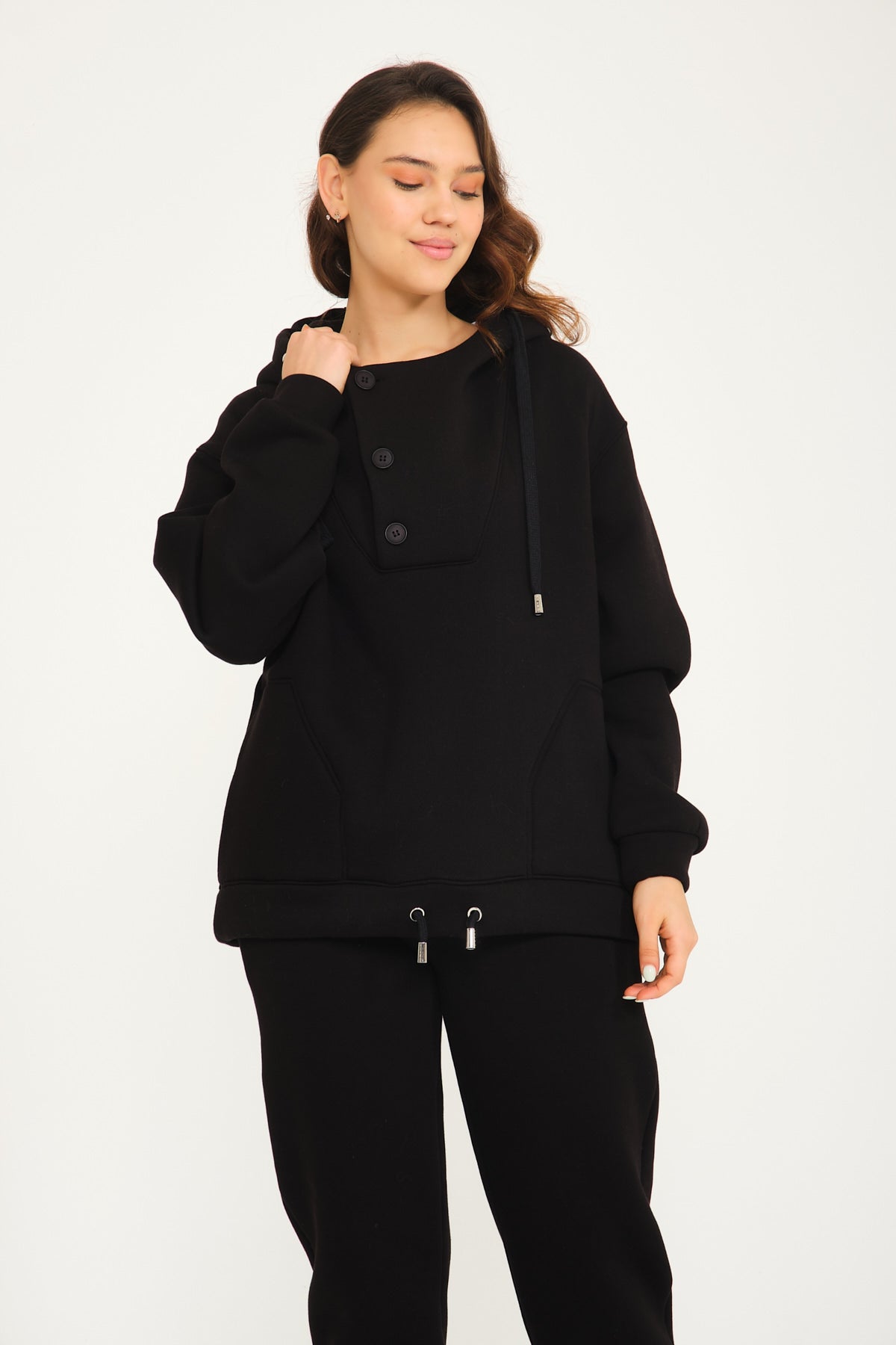 Black Hoodie & Jogger Set
