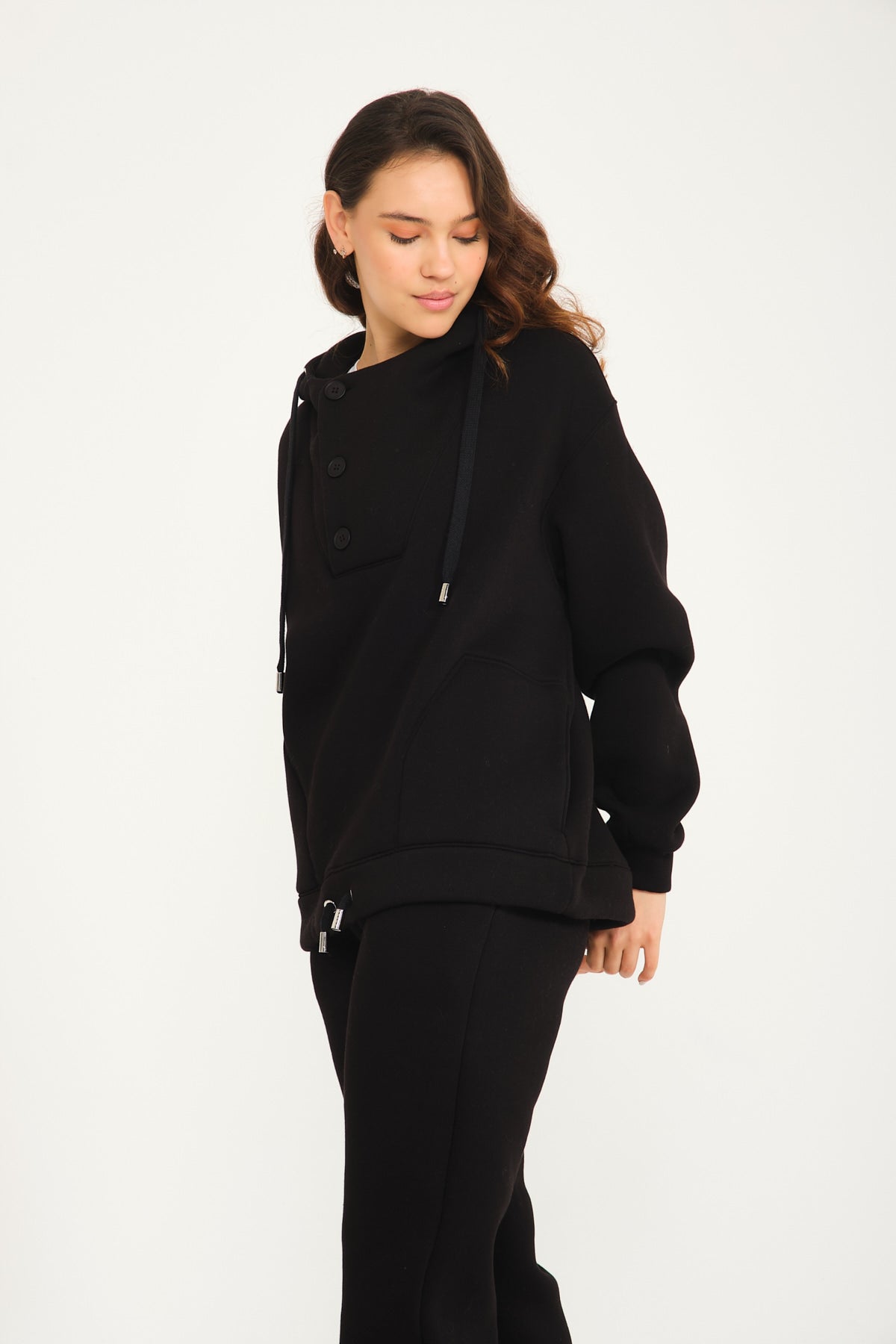 Black Hoodie & Jogger Set