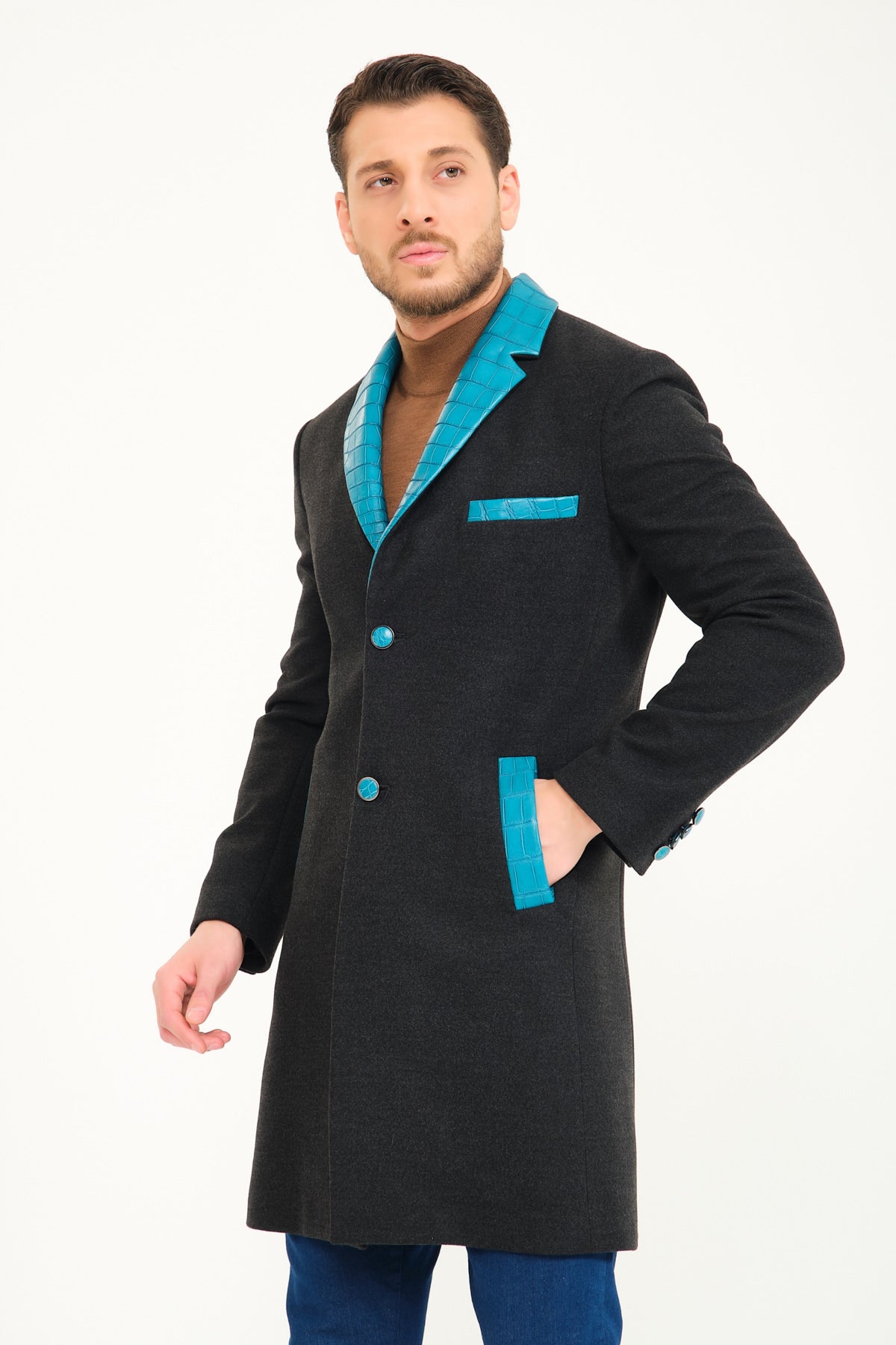 Dark Grey Wool Coat