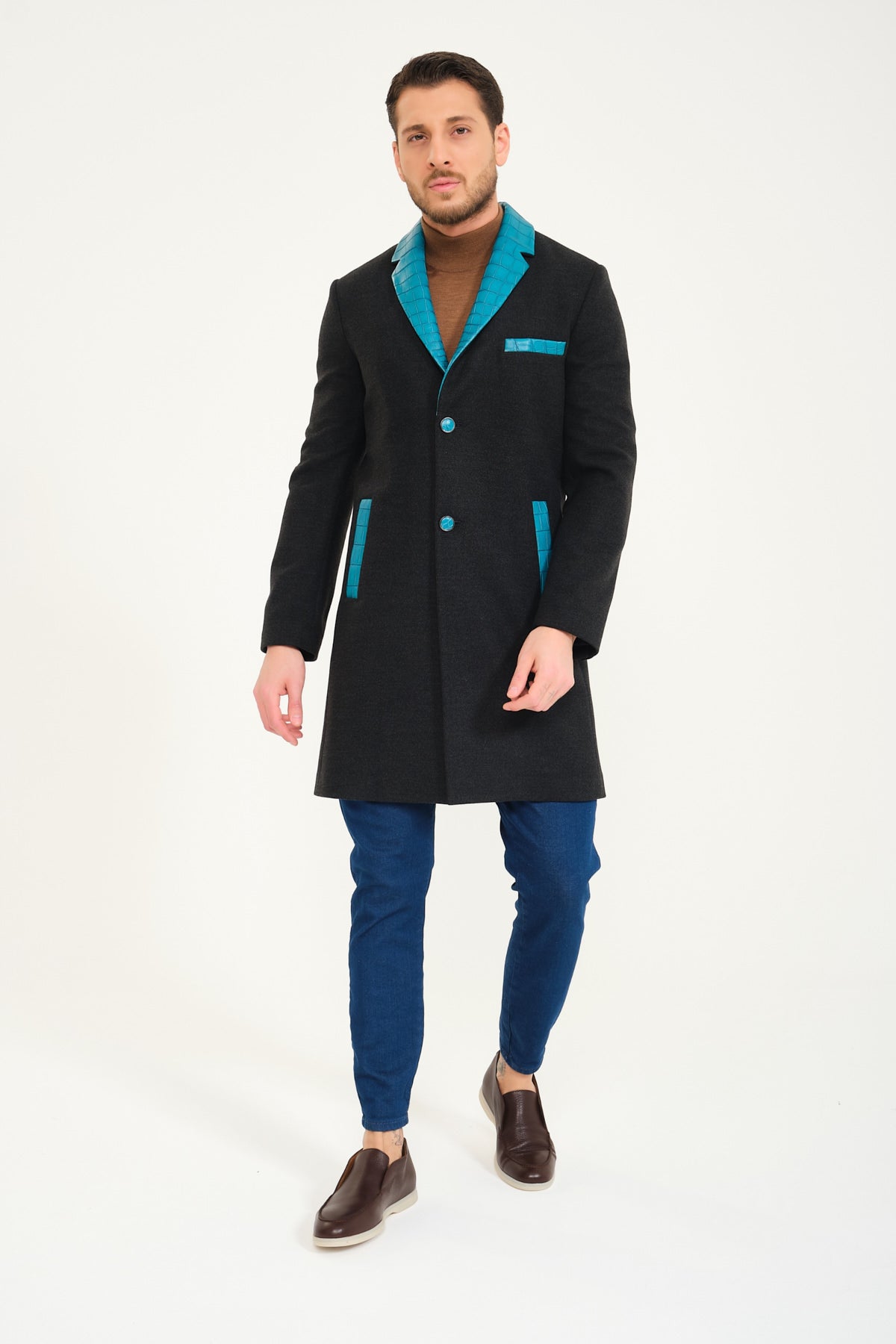 Dark Grey Wool Coat