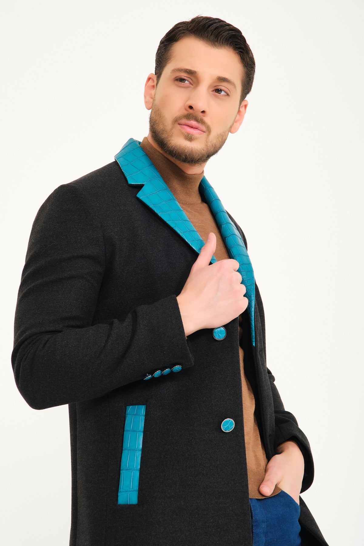 Dark Grey Wool Coat