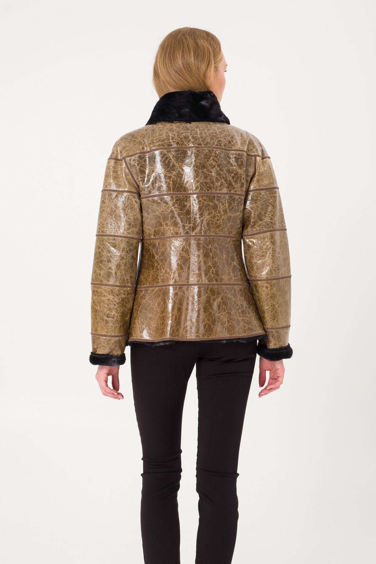 Gold Leather Jacket