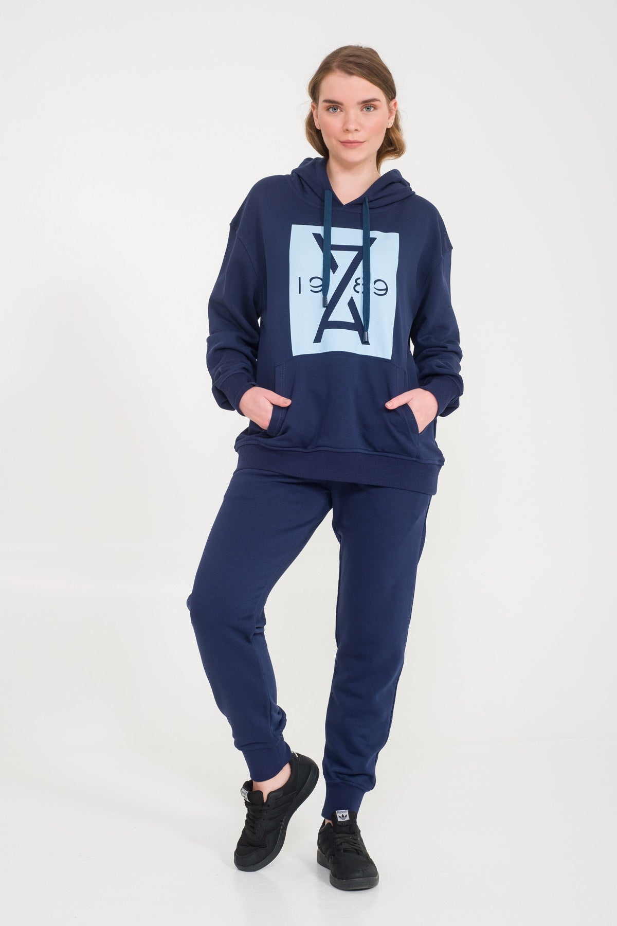 Navy Hoodie & Jogger Set