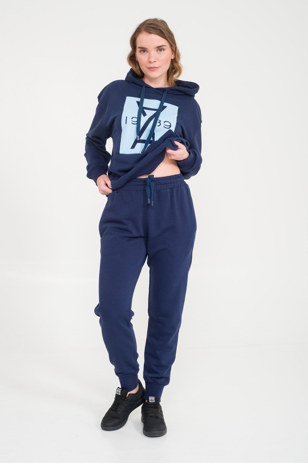 Navy Hoodie & Jogger Set