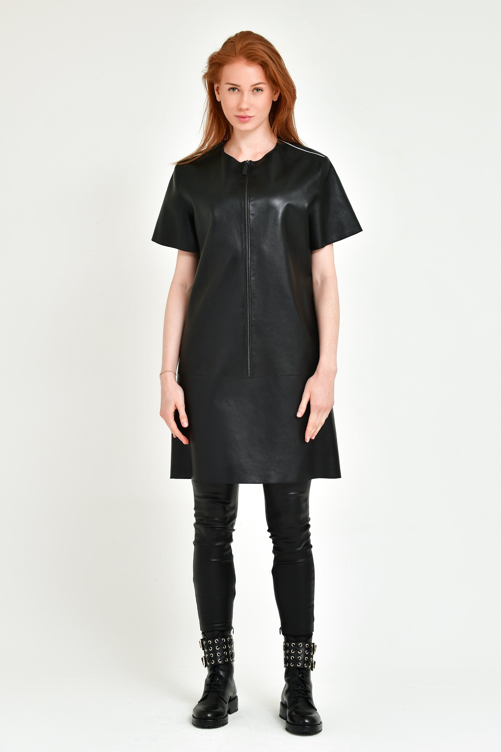Black Leather Dress
