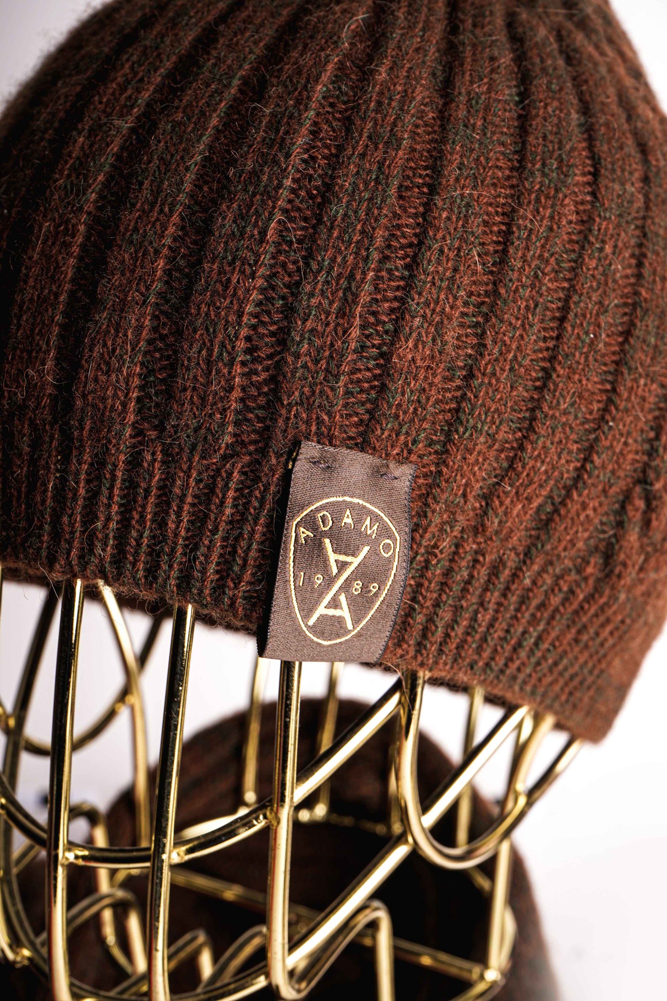 Brown Wool Beret & Scarf Set