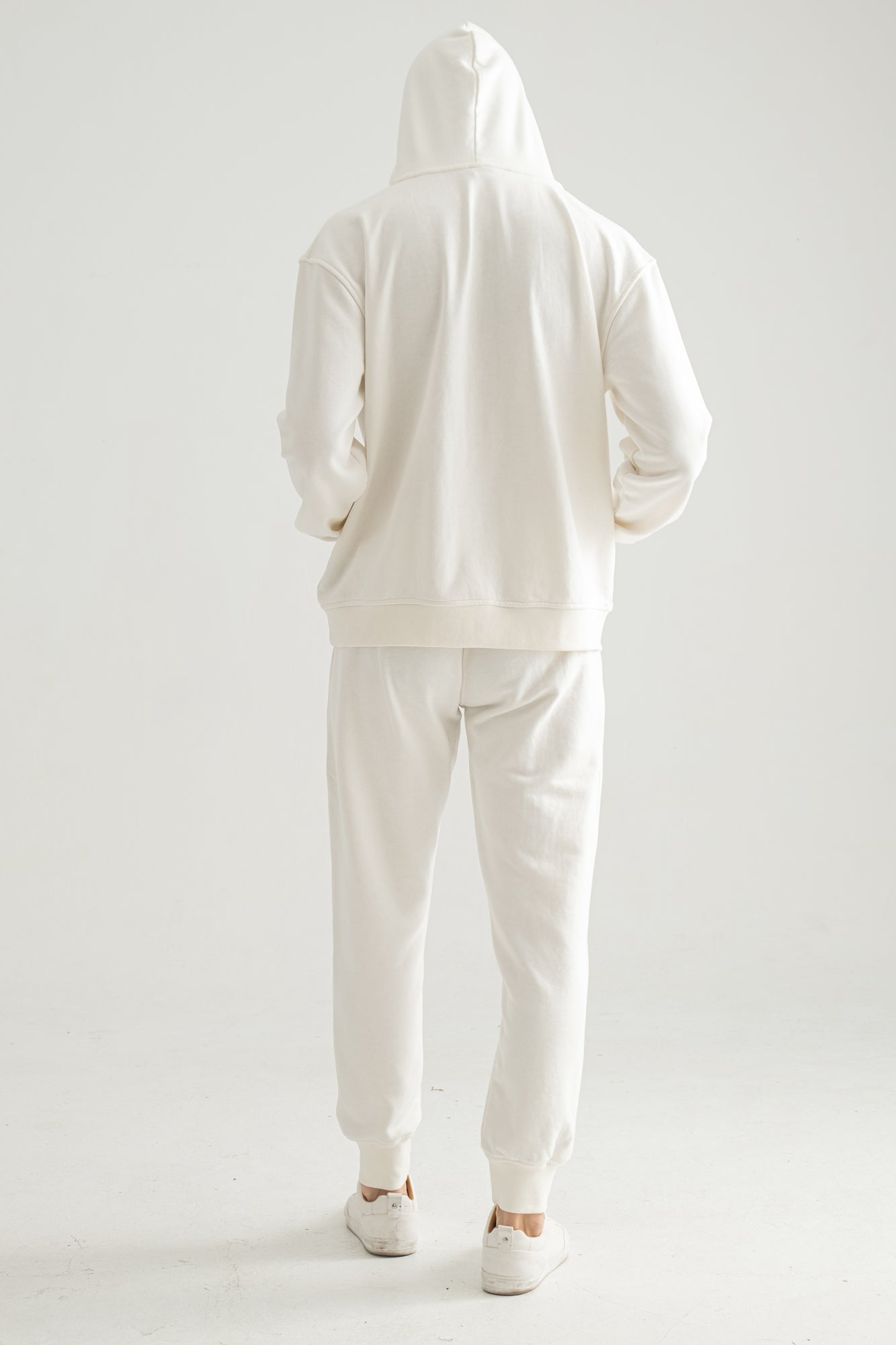 White Hoodie & Jogger Set