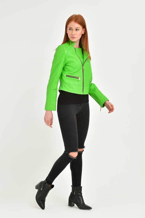 Green Leather Jacket