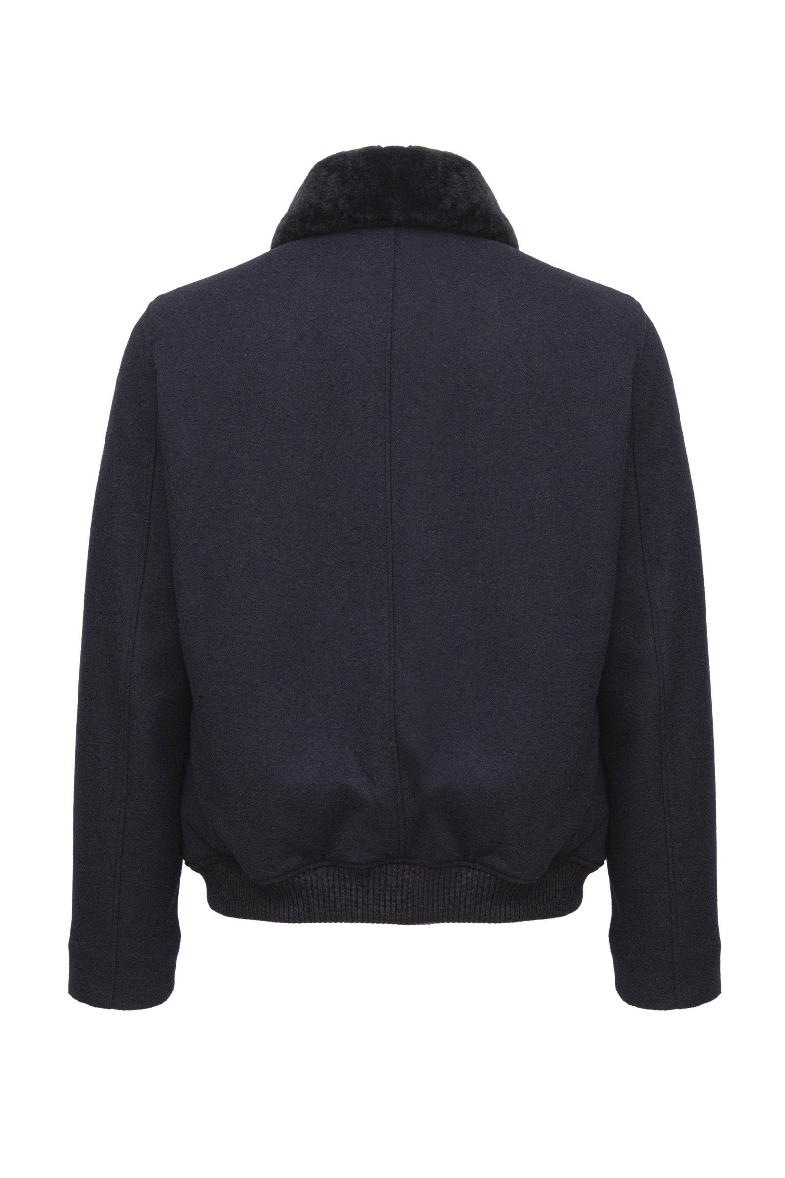 Navy Blue Wool Jacket