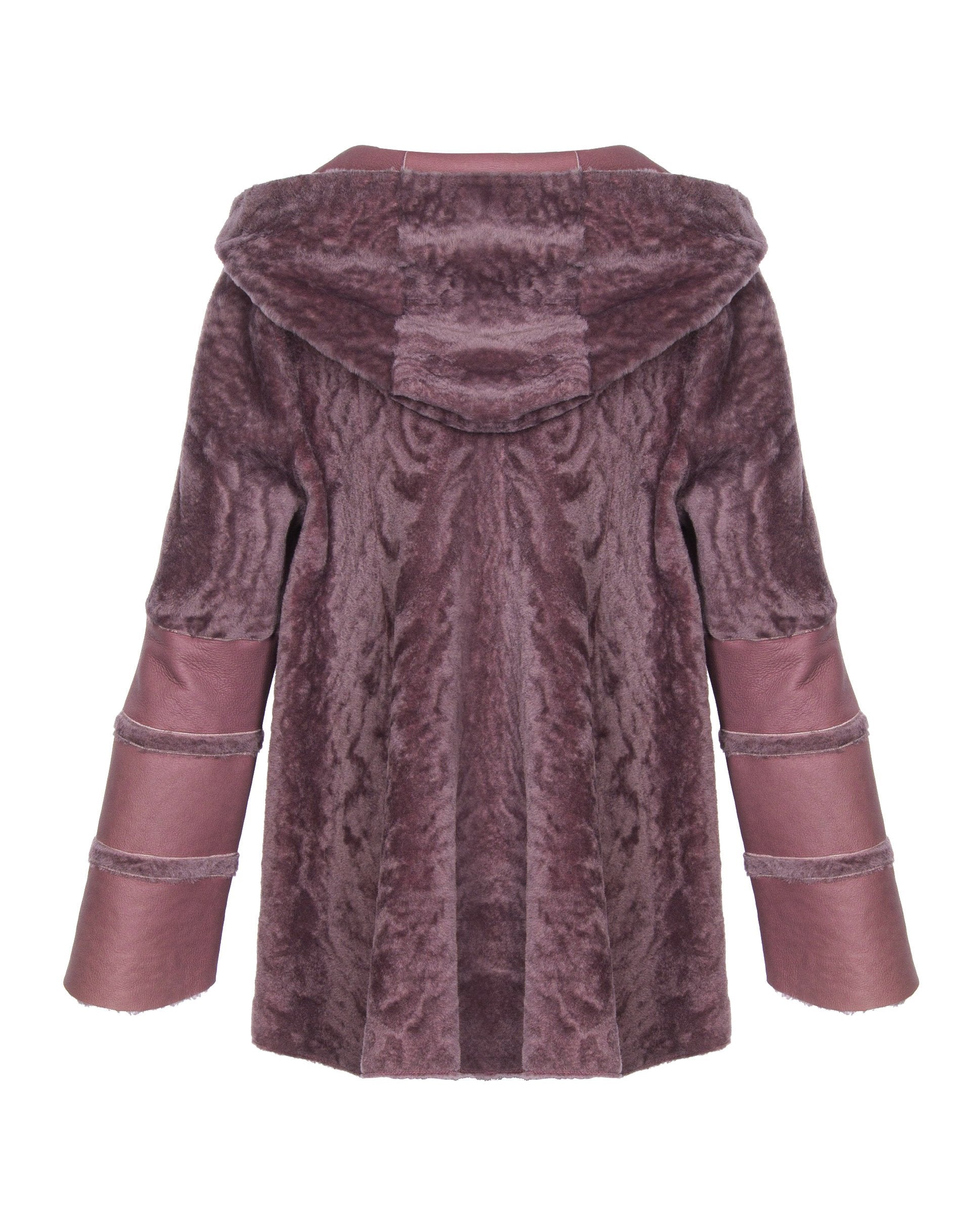 Pink Shearling Coat