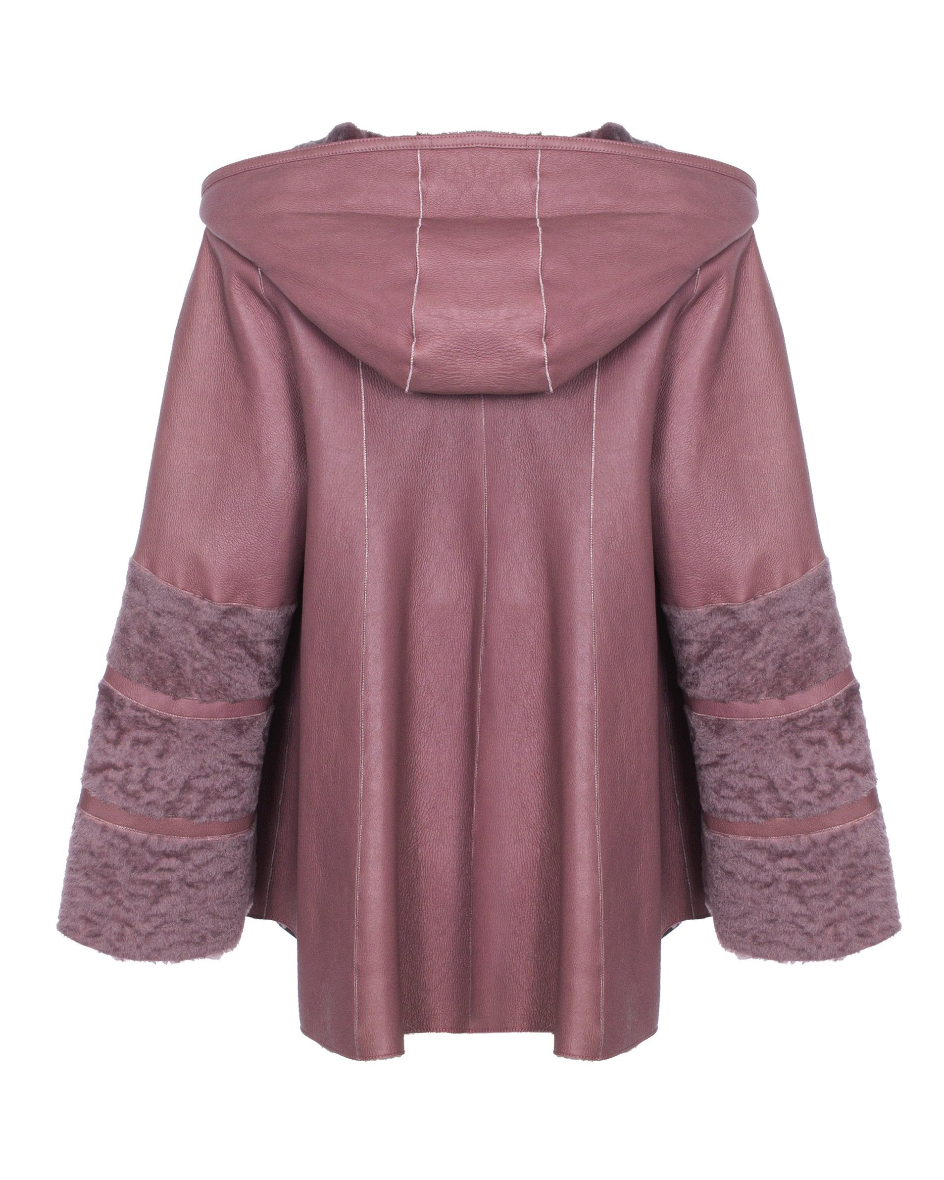 Pink Shearling Coat