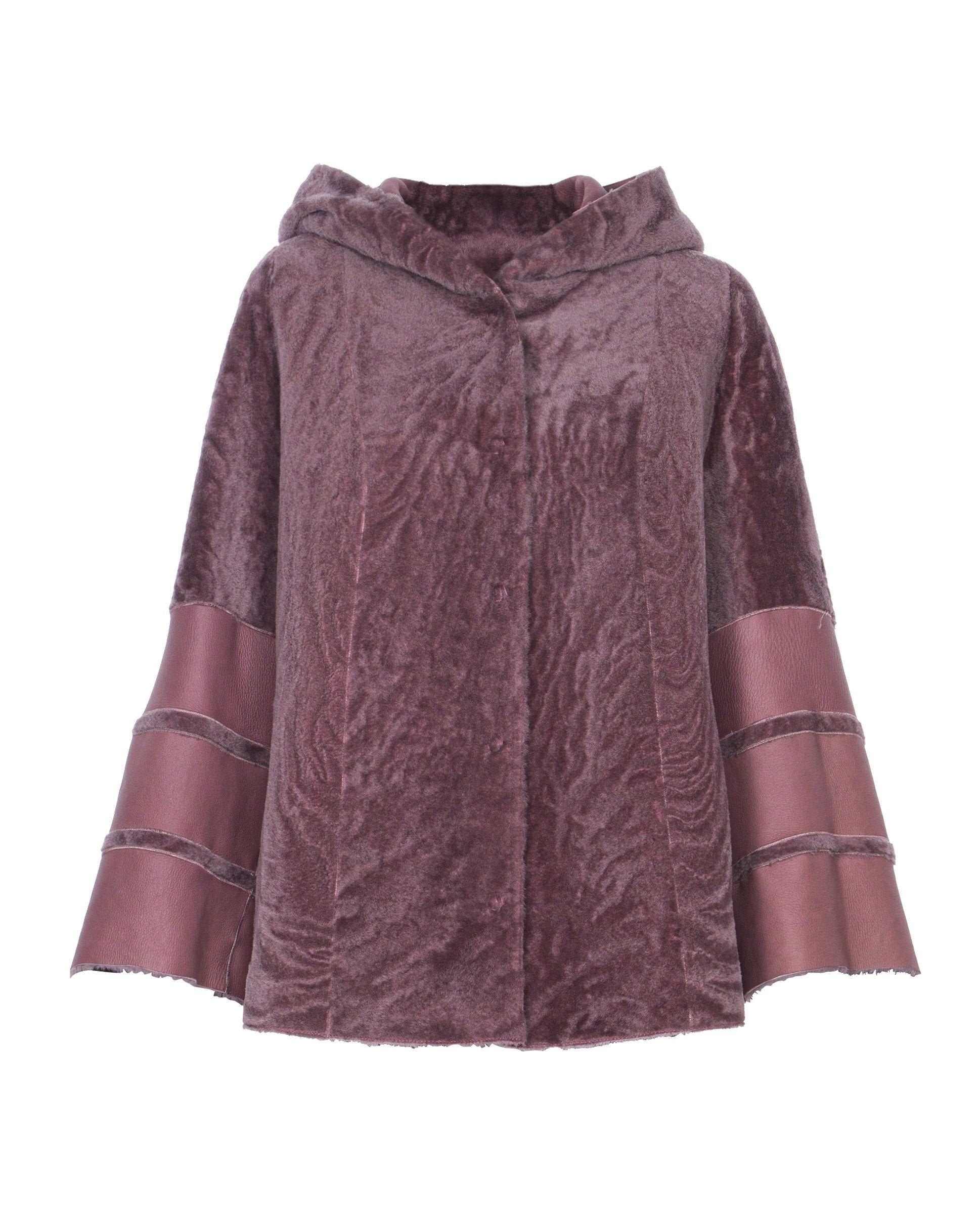 Pink Shearling Coat