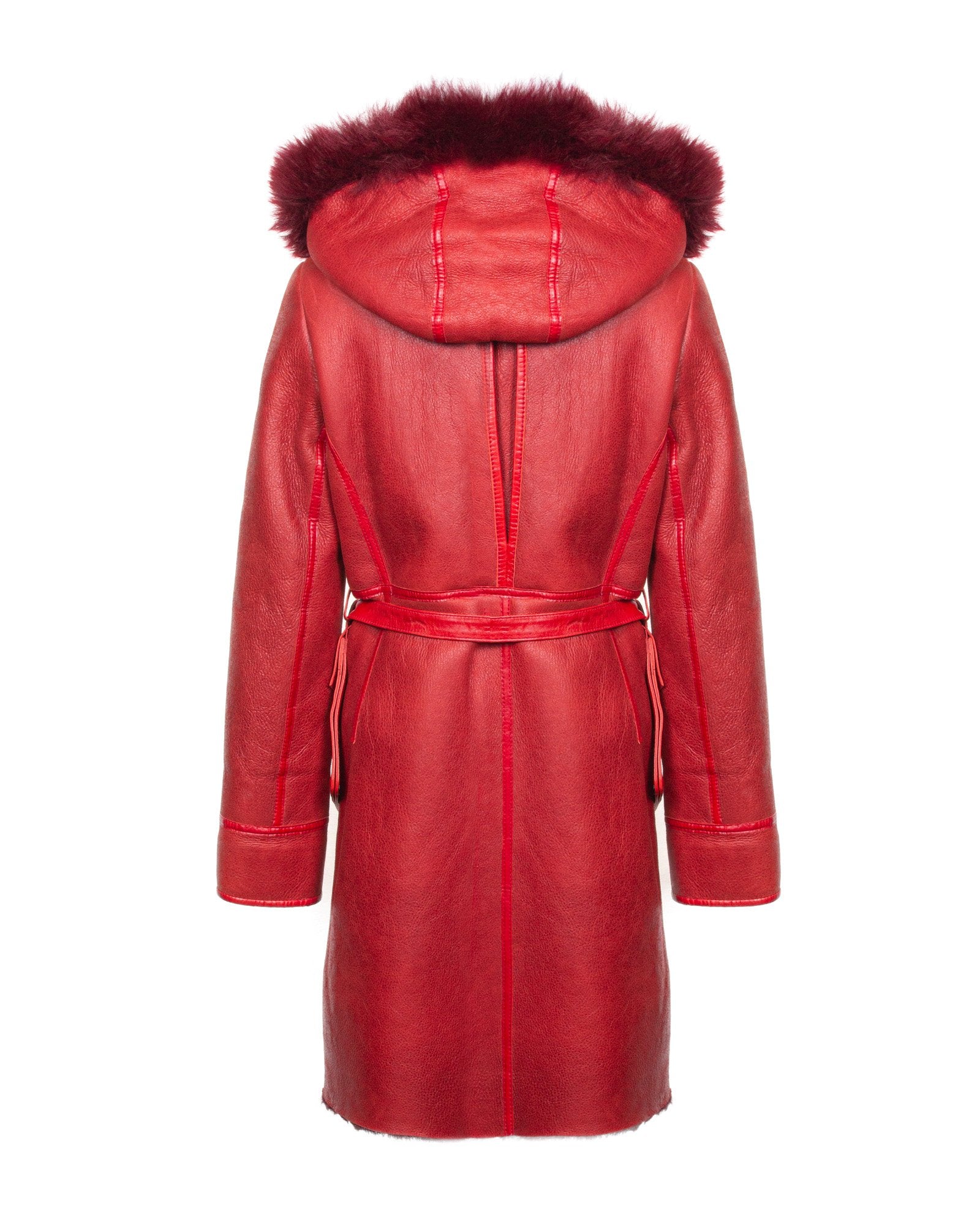 Red Leather Coat