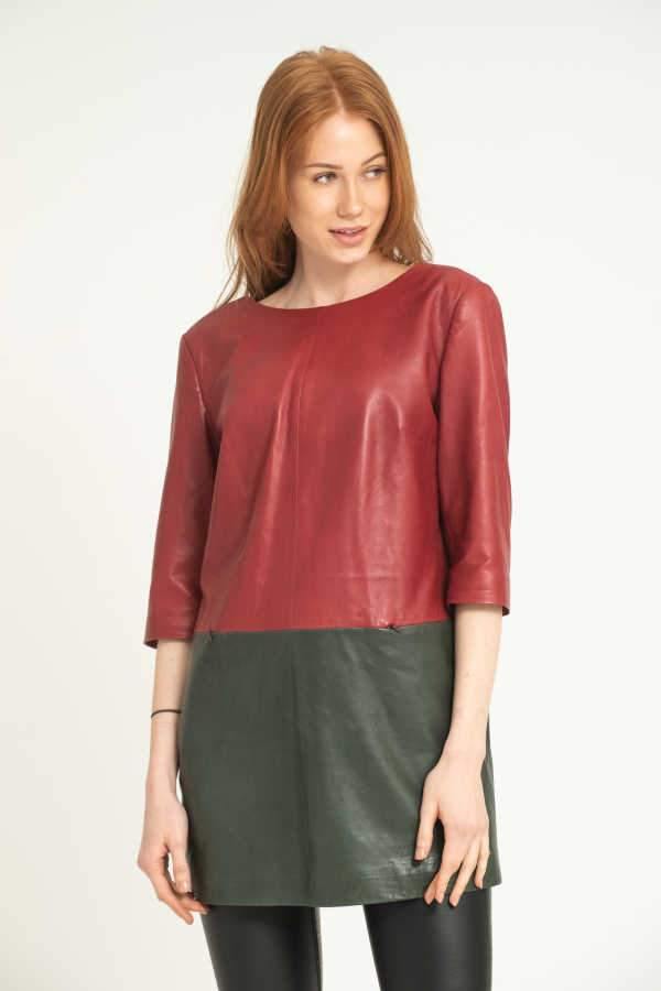 Red Leather Dress