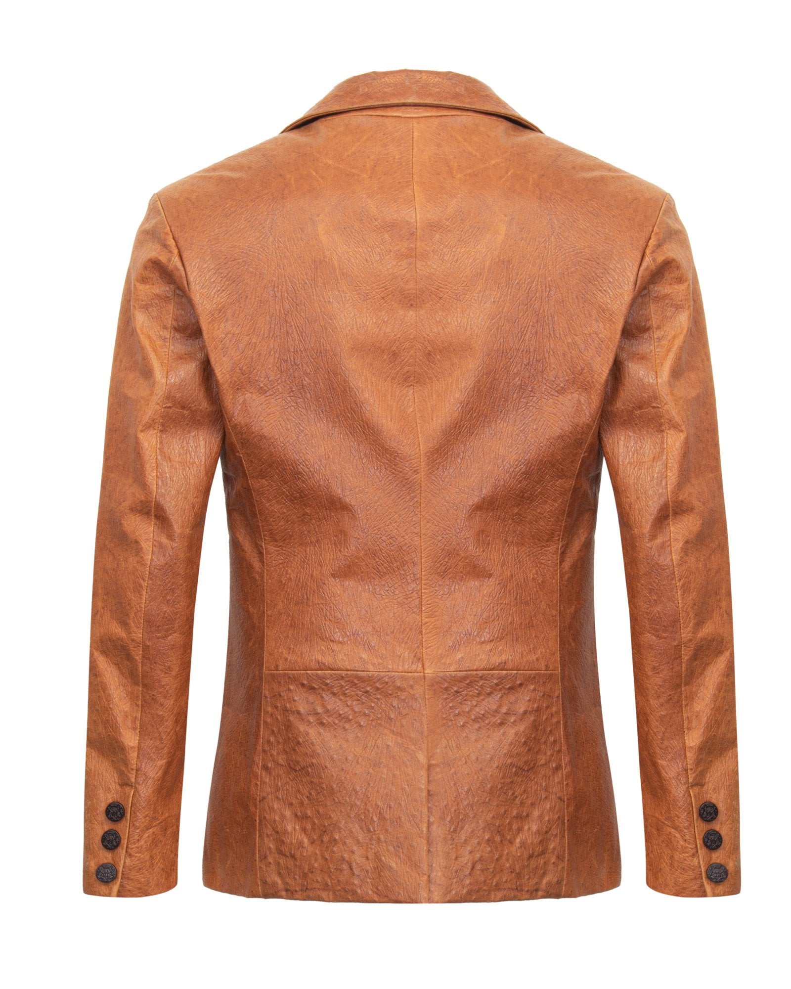 Russet Long Leather Jacket