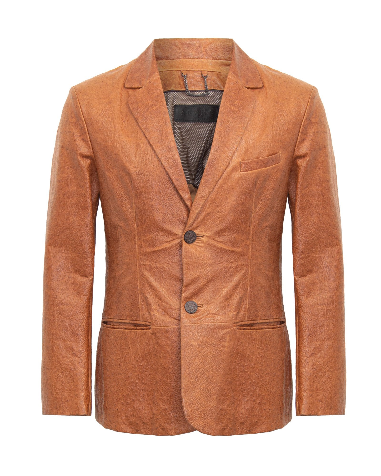 Russet Long Leather Jacket