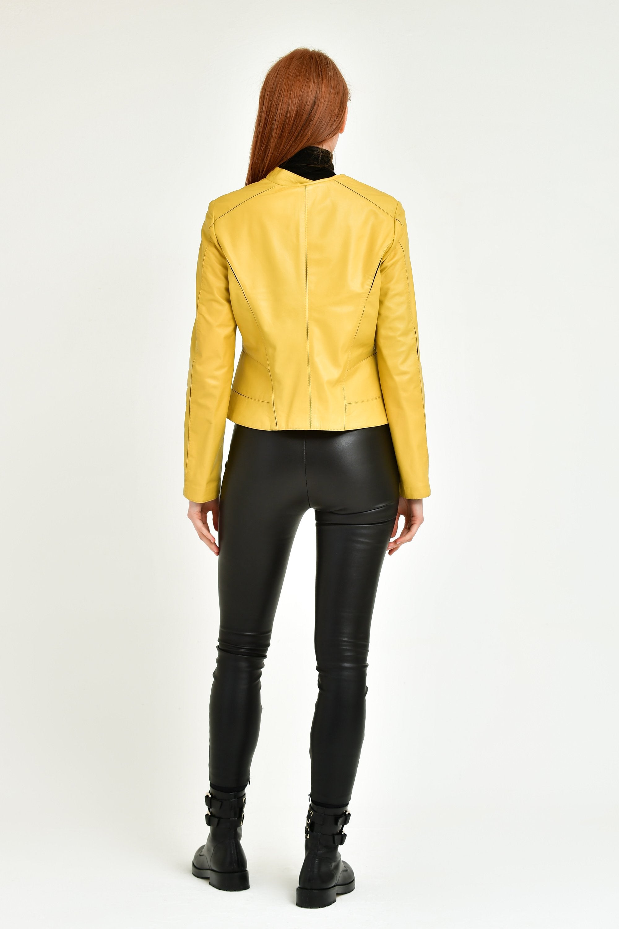 Yellow Leather Jacket