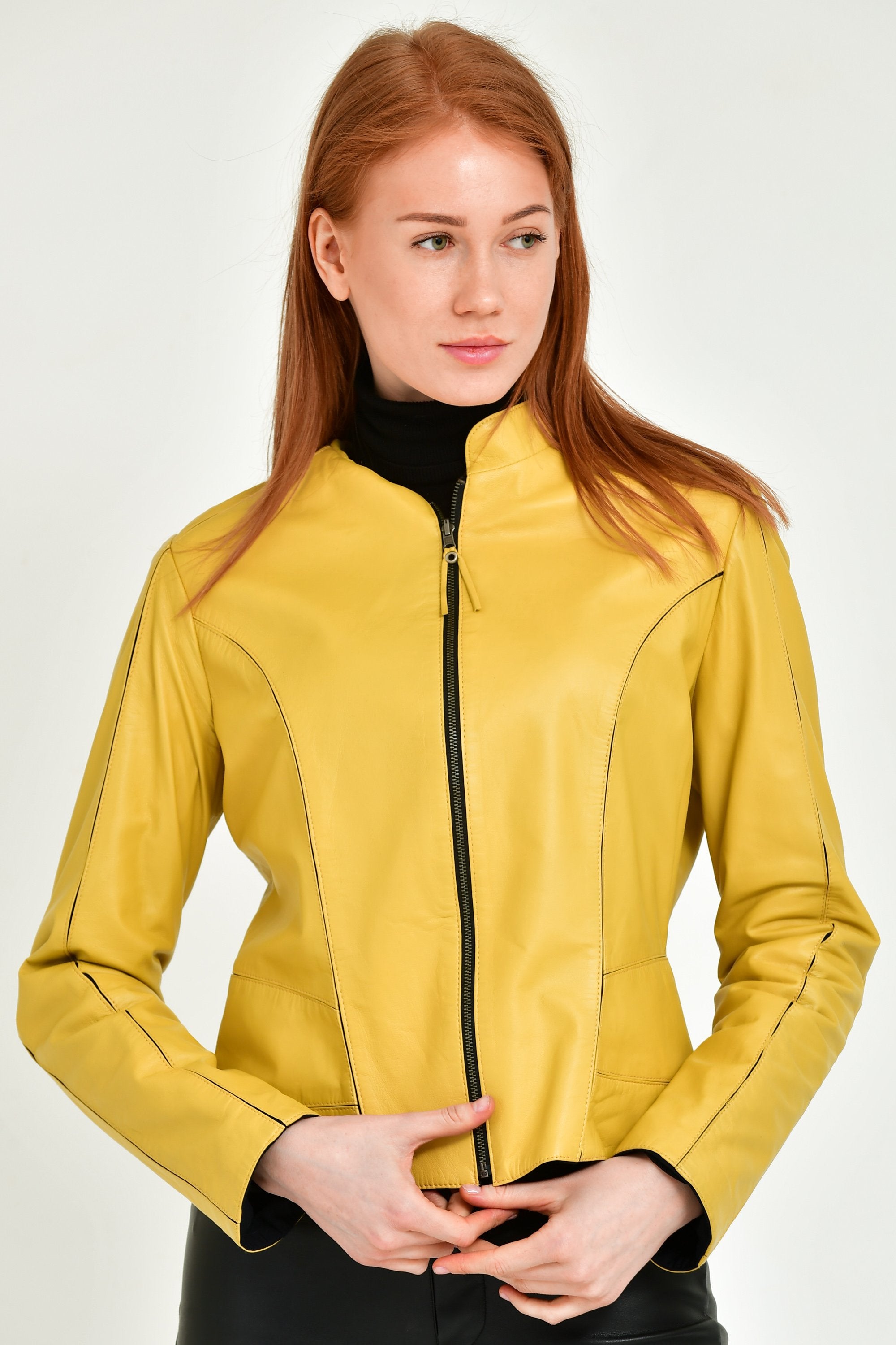 Yellow Leather Jacket