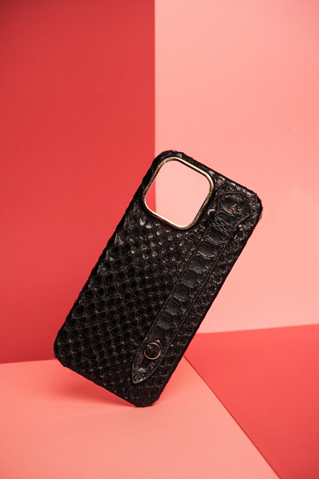 Black Mamba Handmade Python Leather iPhone 14 Pro Max 13 Pro Max Cas