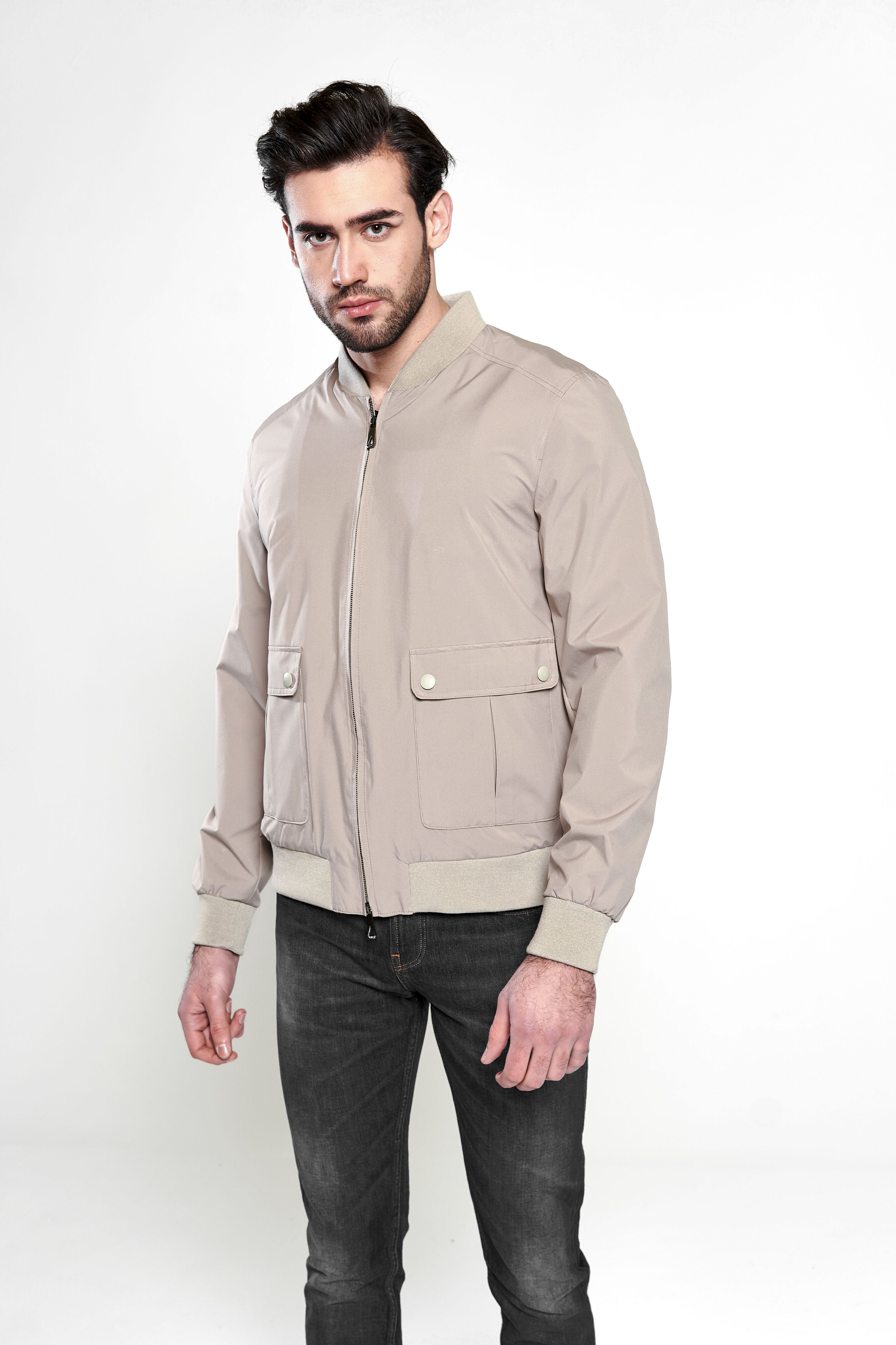 Beige Waterproof Raincoat