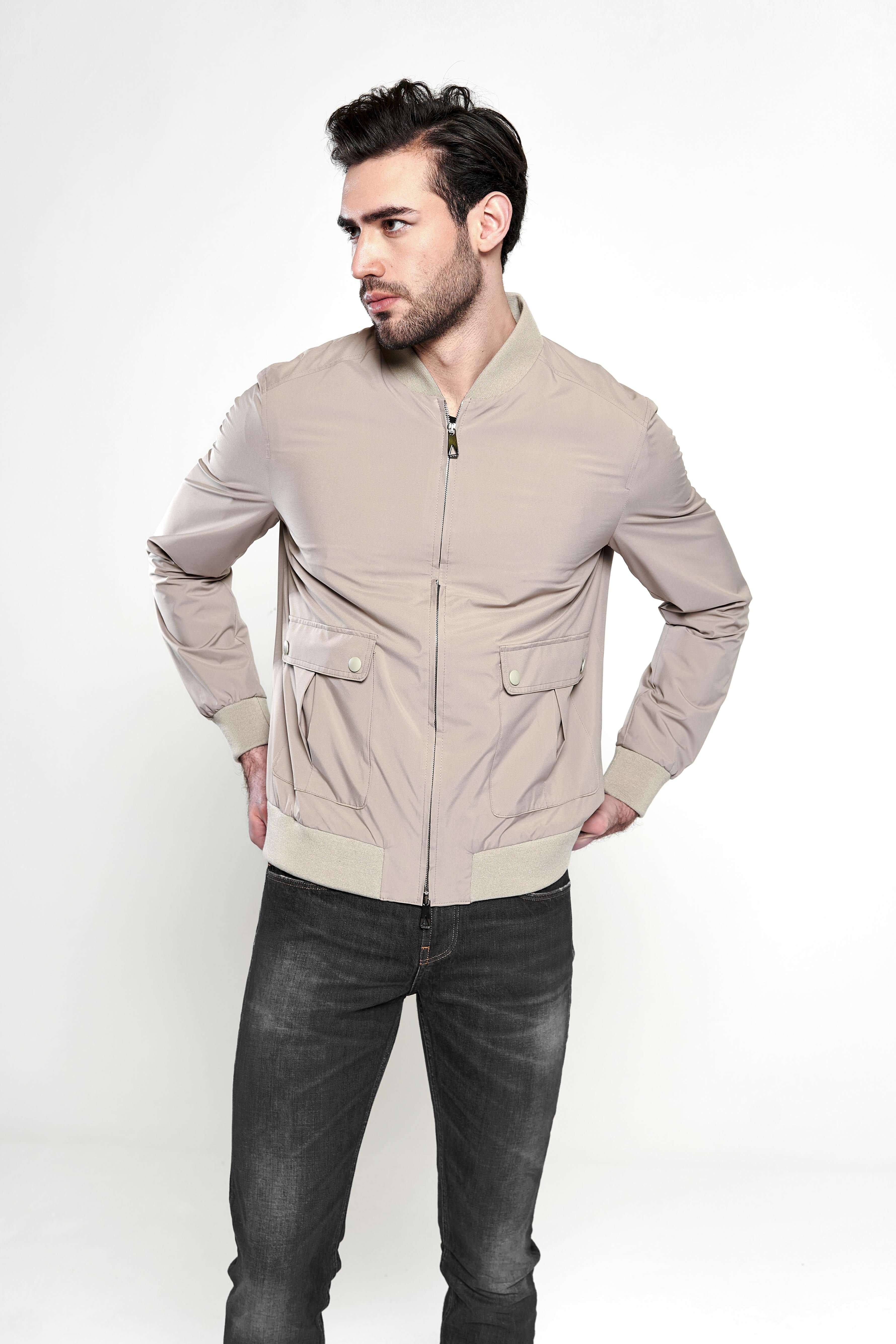 Beige Waterproof Raincoat