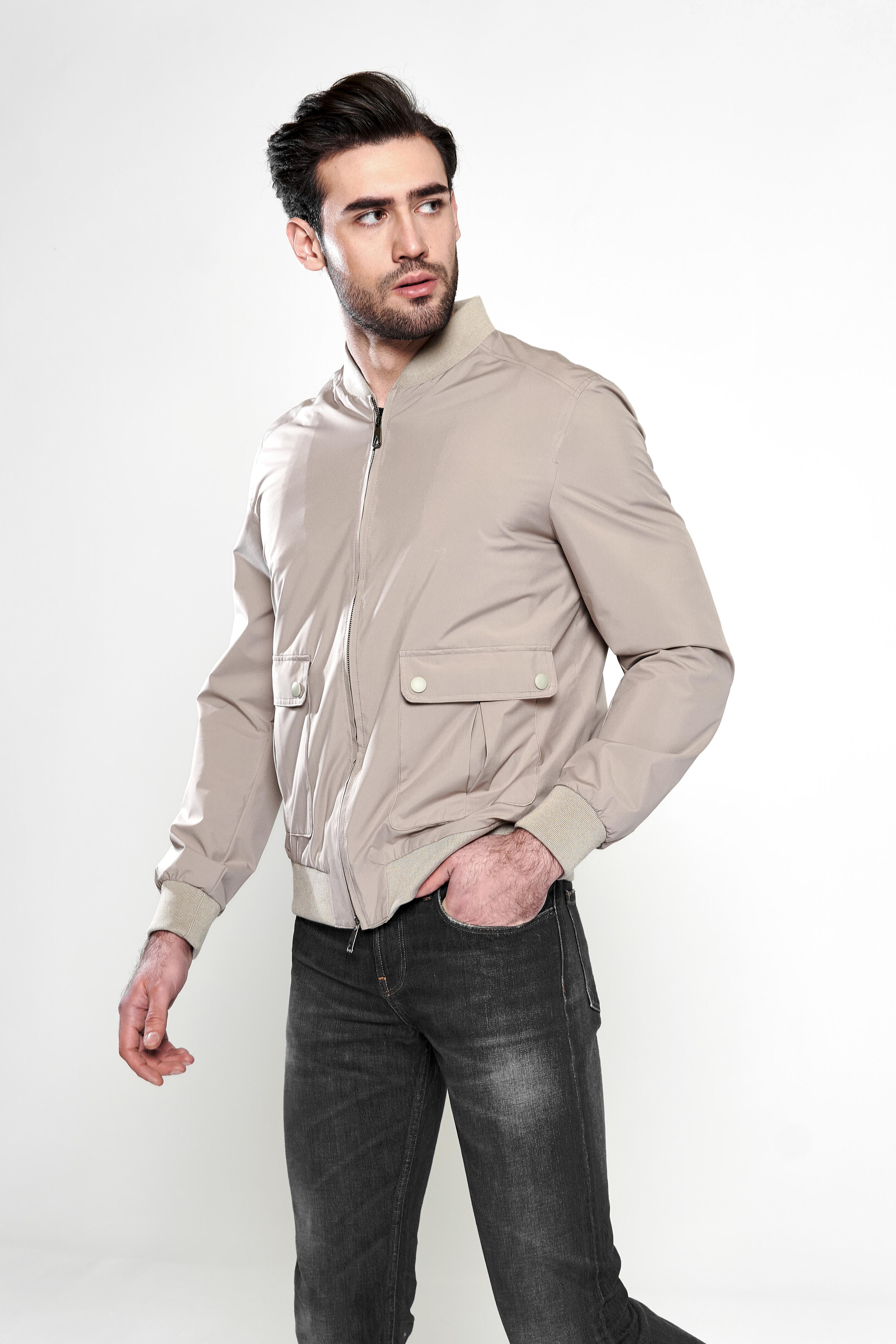 Beige Waterproof Raincoat