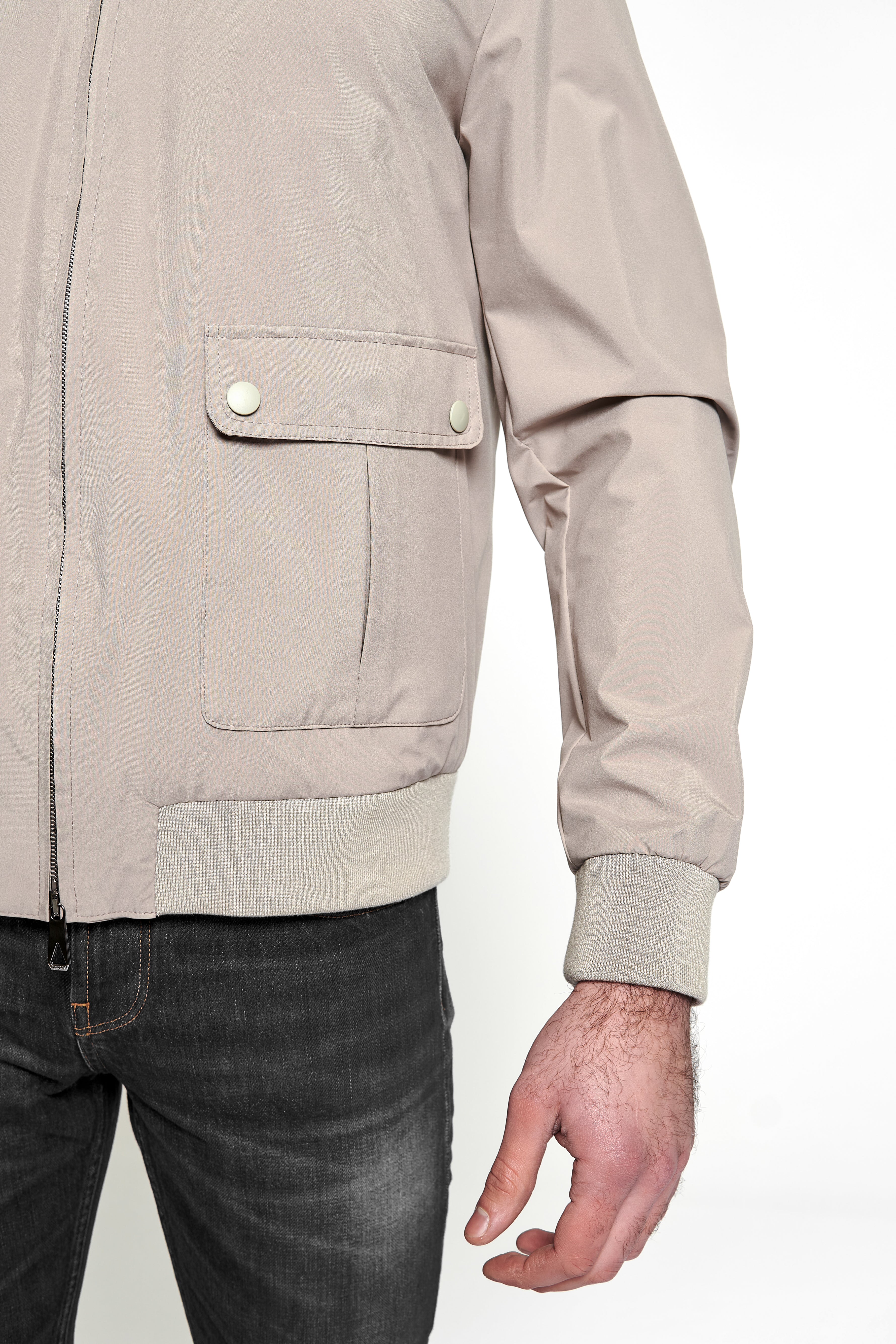 Beige Waterproof Raincoat