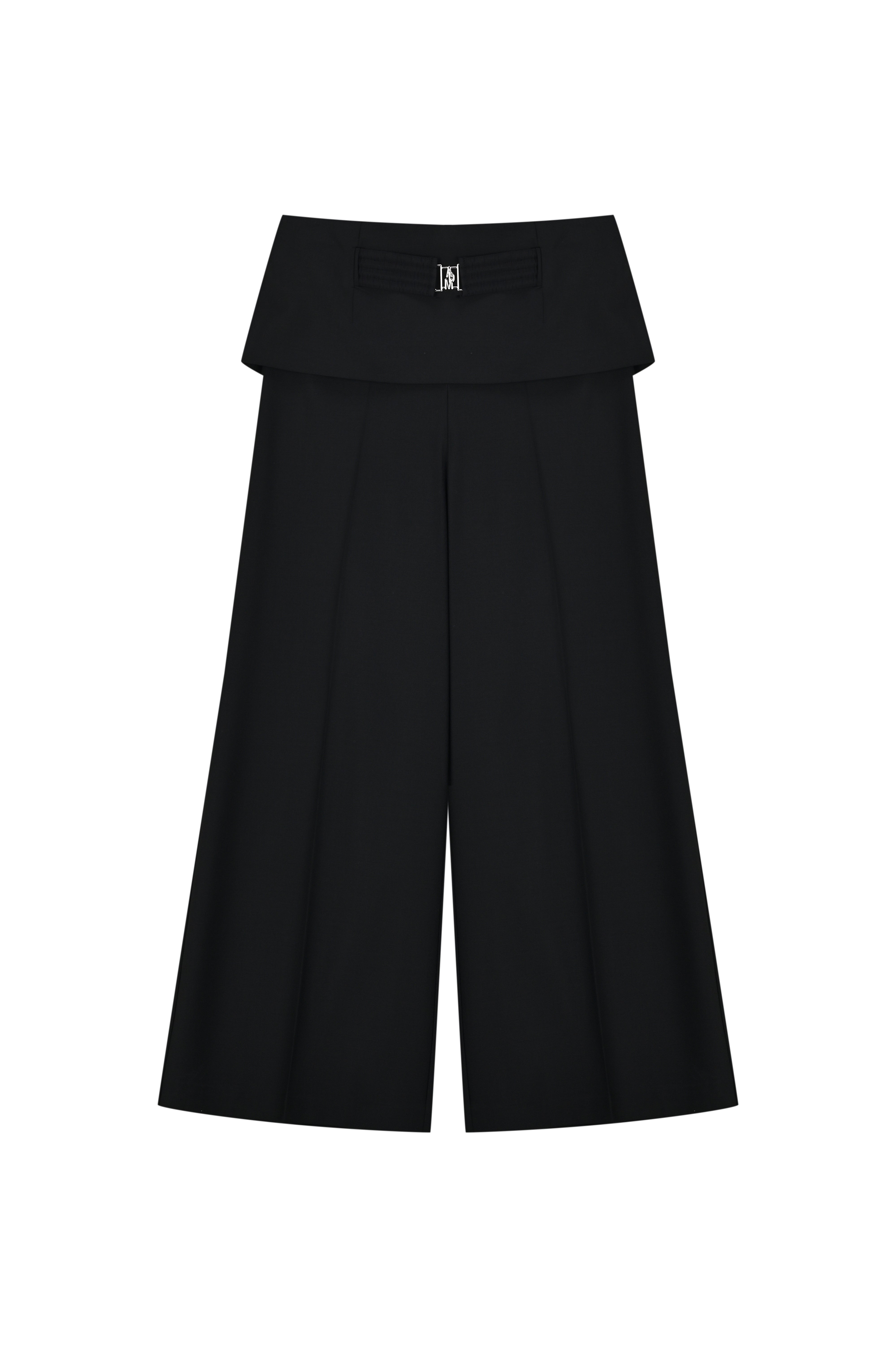 Luna Black Wide Leg Trousers