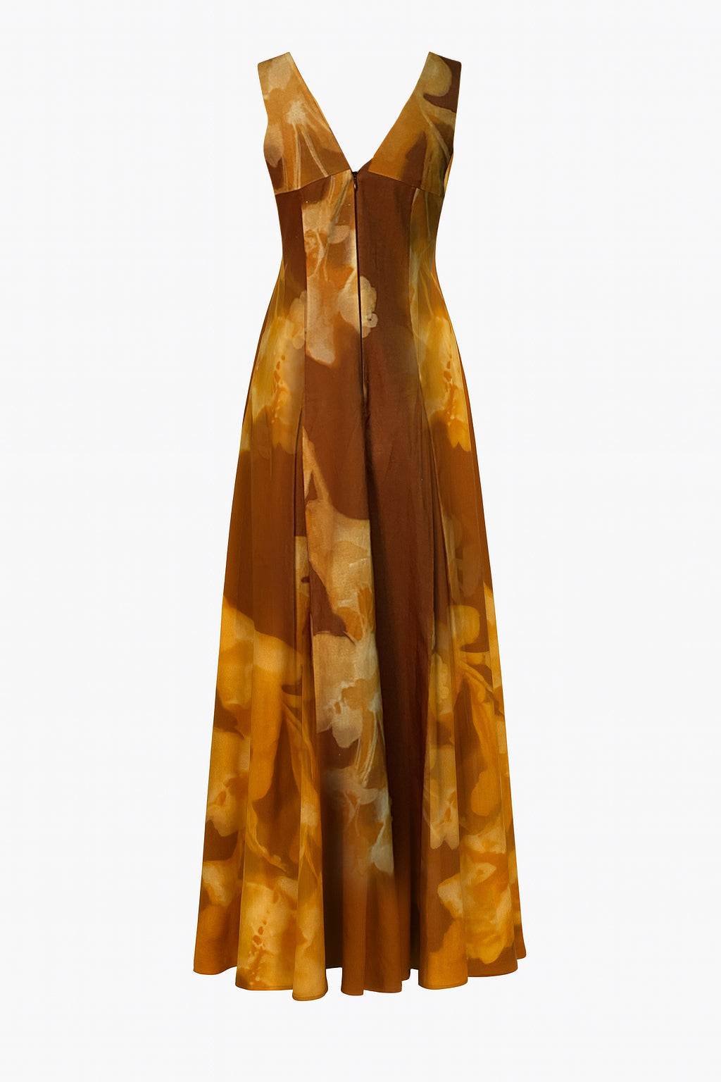 Golden Amber Evening Gown
