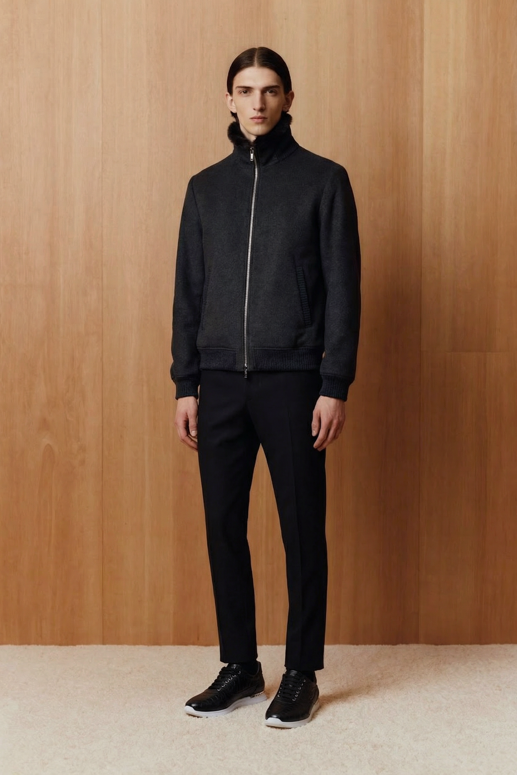 Lior Rex Fur–Lined Polywool Jacket