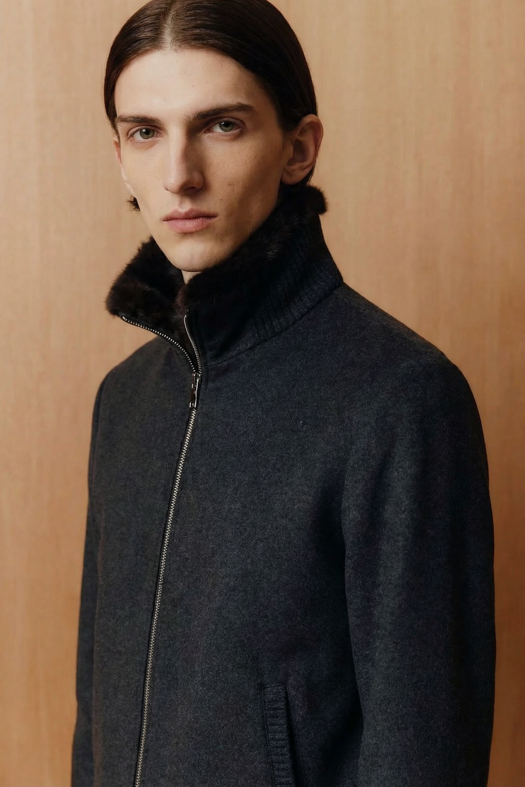 Lior Rex Fur–Lined Polywool Jacket