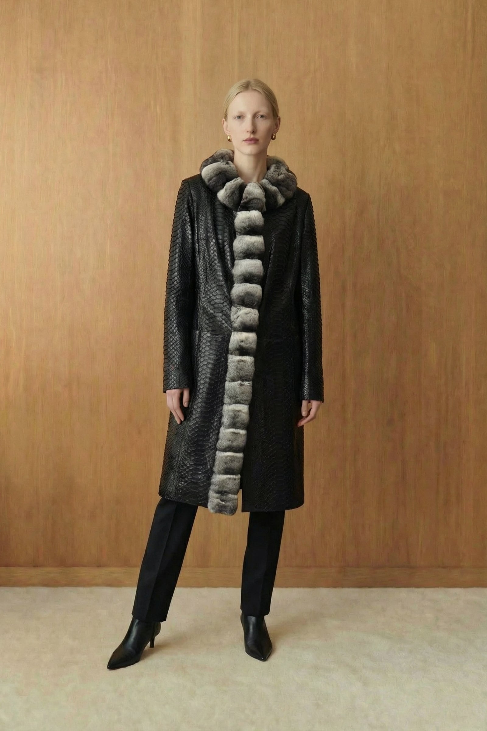 Serpentina Chinchilla Python Coat