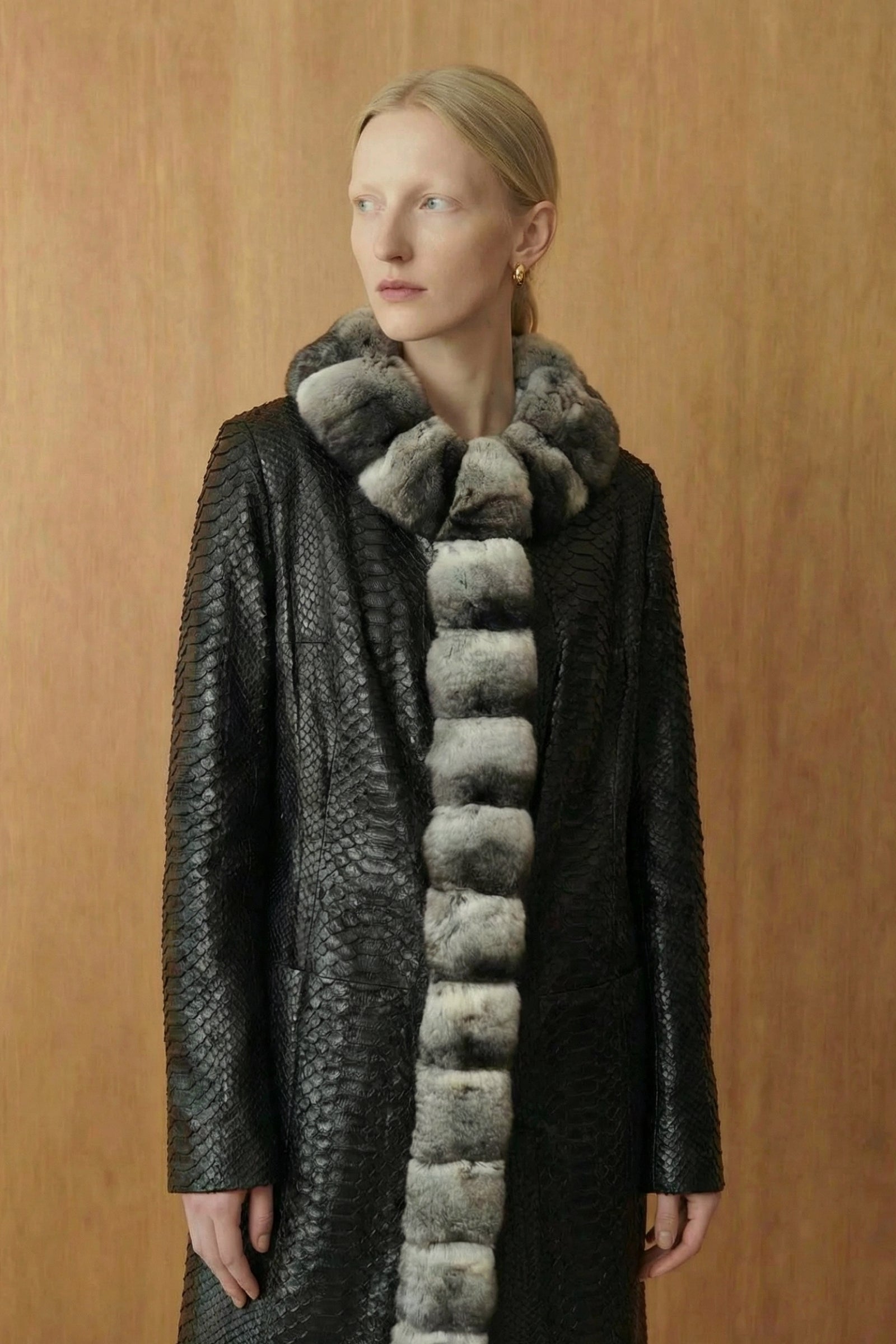 Serpentina Chinchilla Python Coat