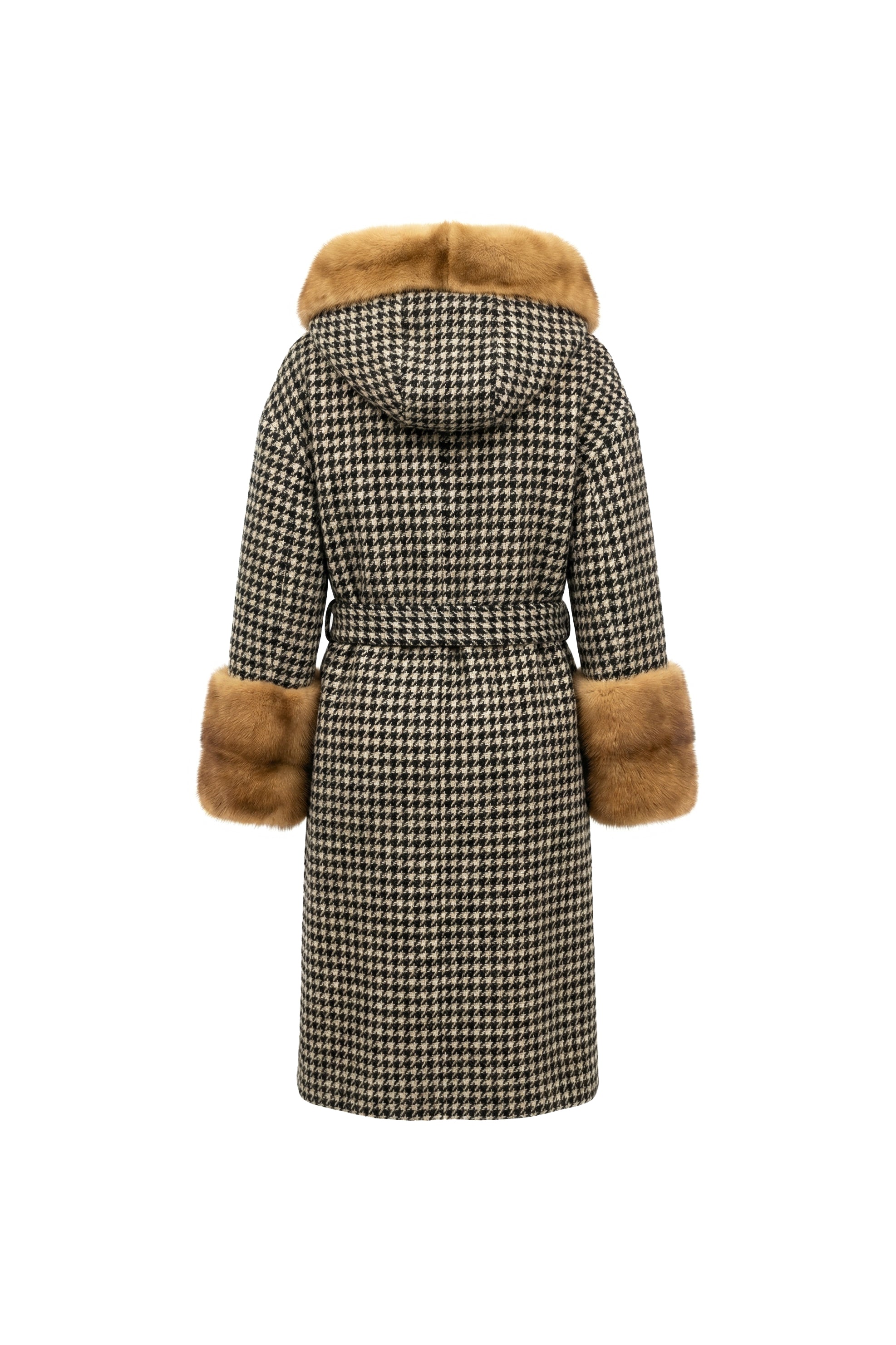 Montelara Mink Trim Wool Coat