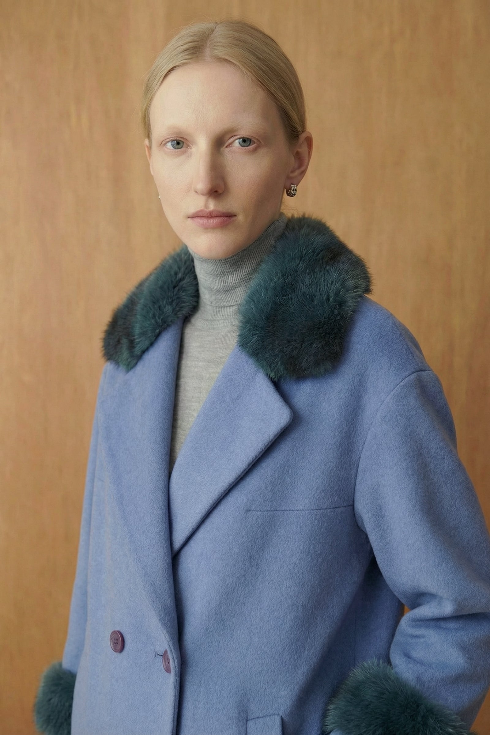 Celestine Wool & Mink Coat