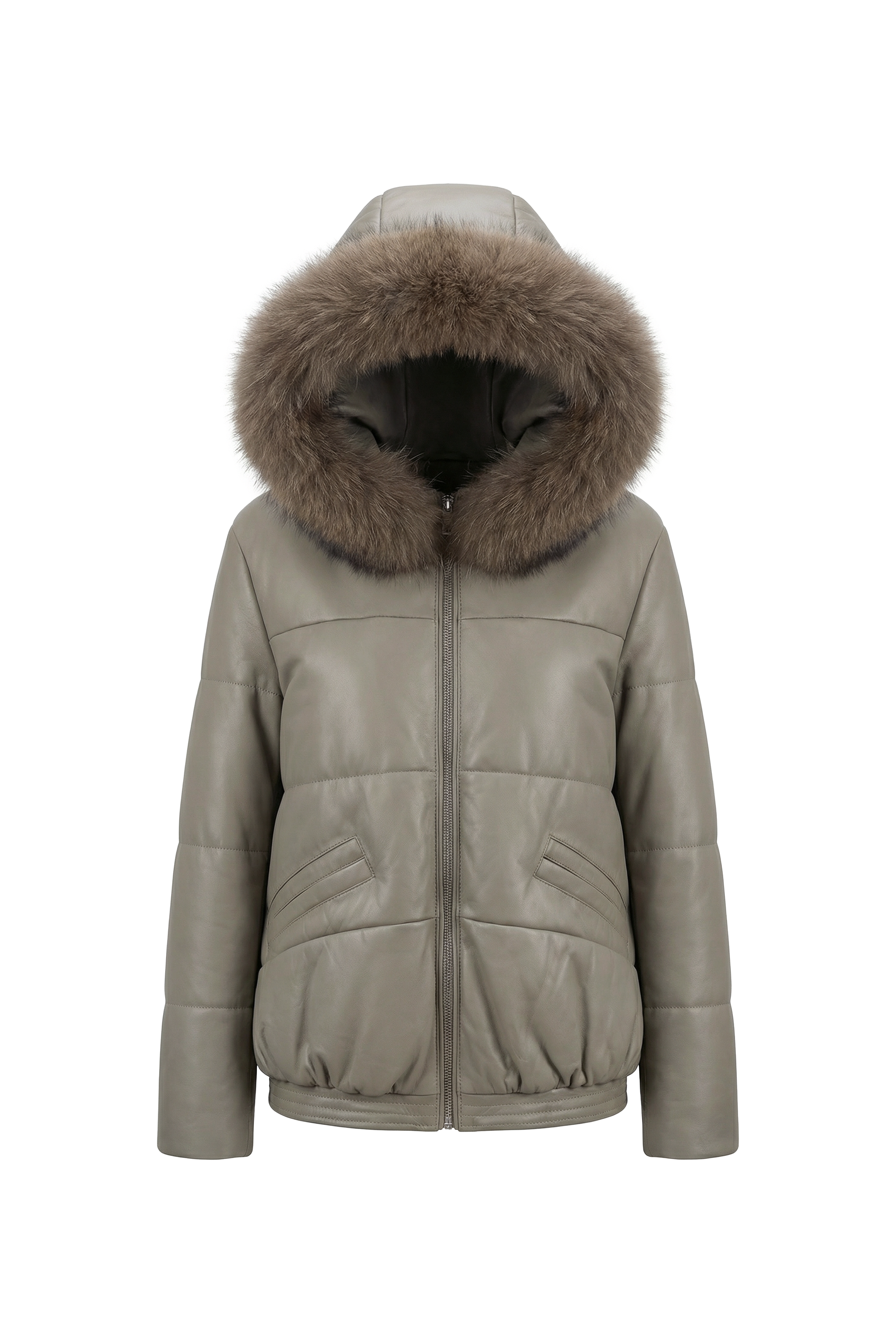 Aurelian Leather & Fox Hood Jacket