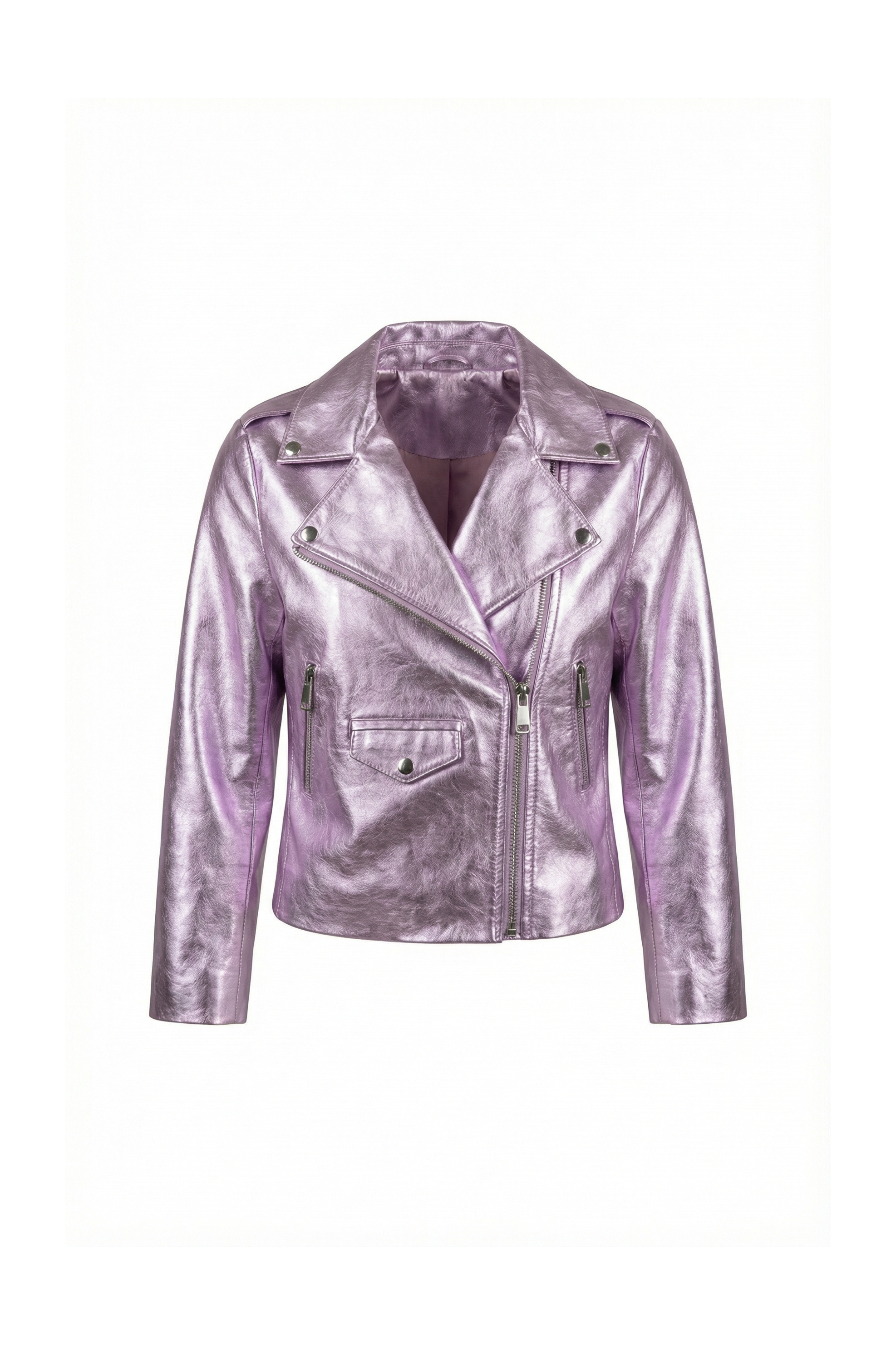 Luna Shine Metallic Leather Jacket