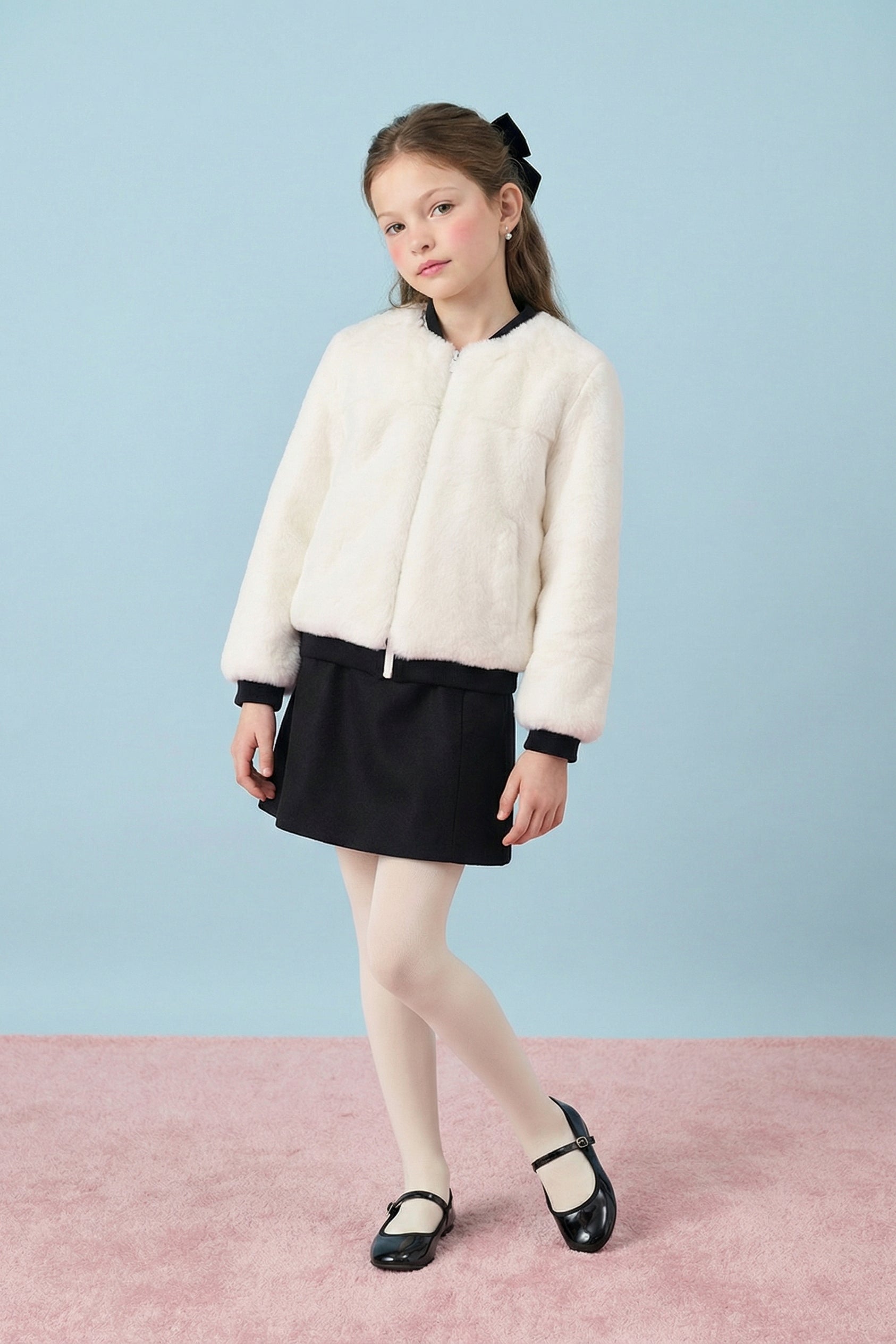 Snowheart Ivory Rex Fur Jacket