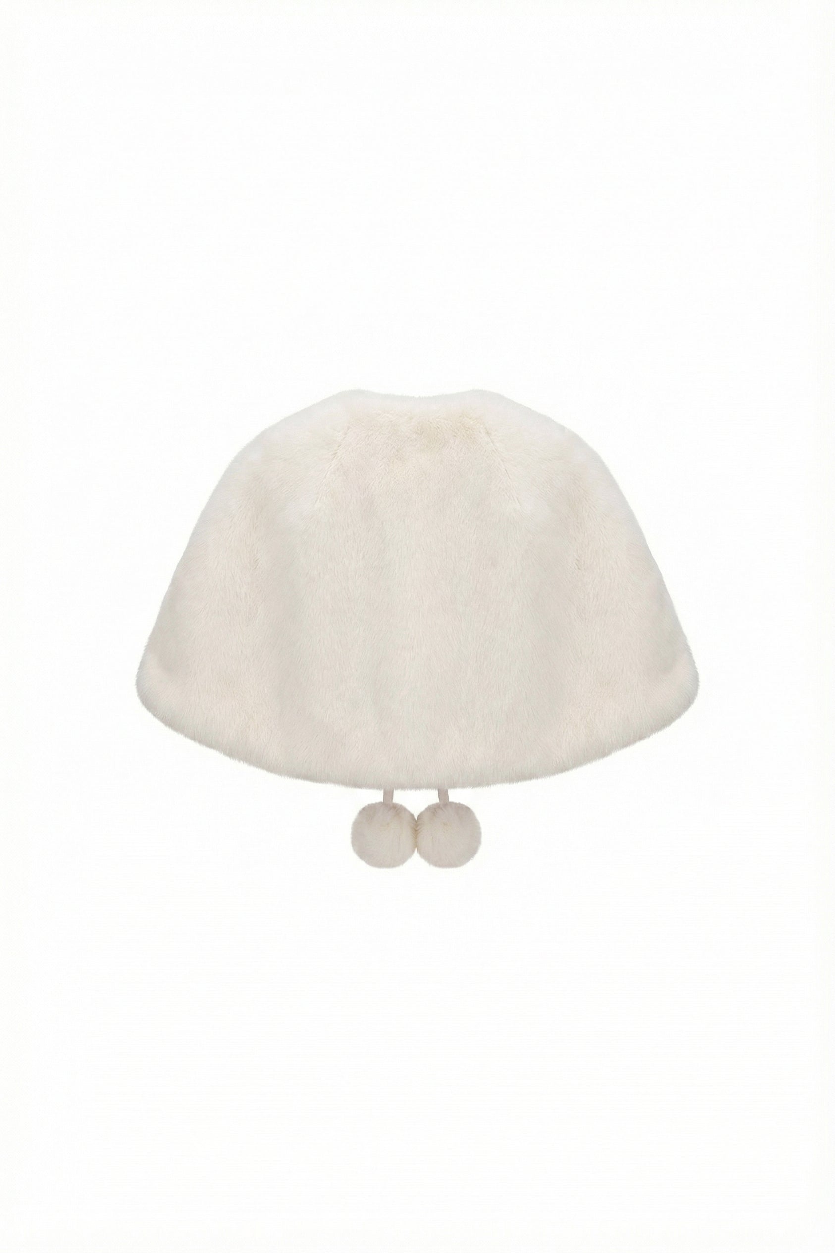 Little Lumière Ivory Rex Fur Cape
