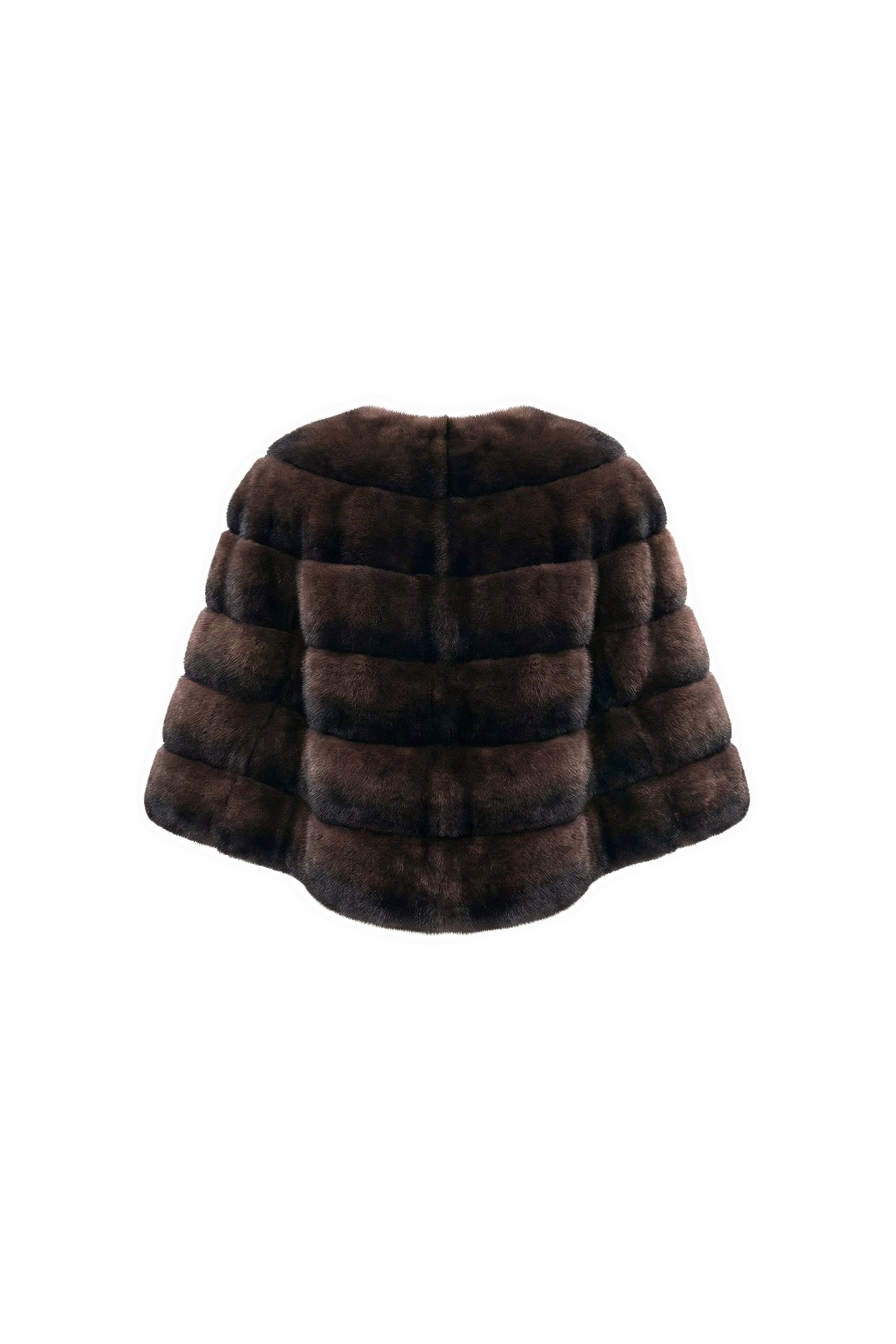 Midnight Espresso Rex Fur Cape