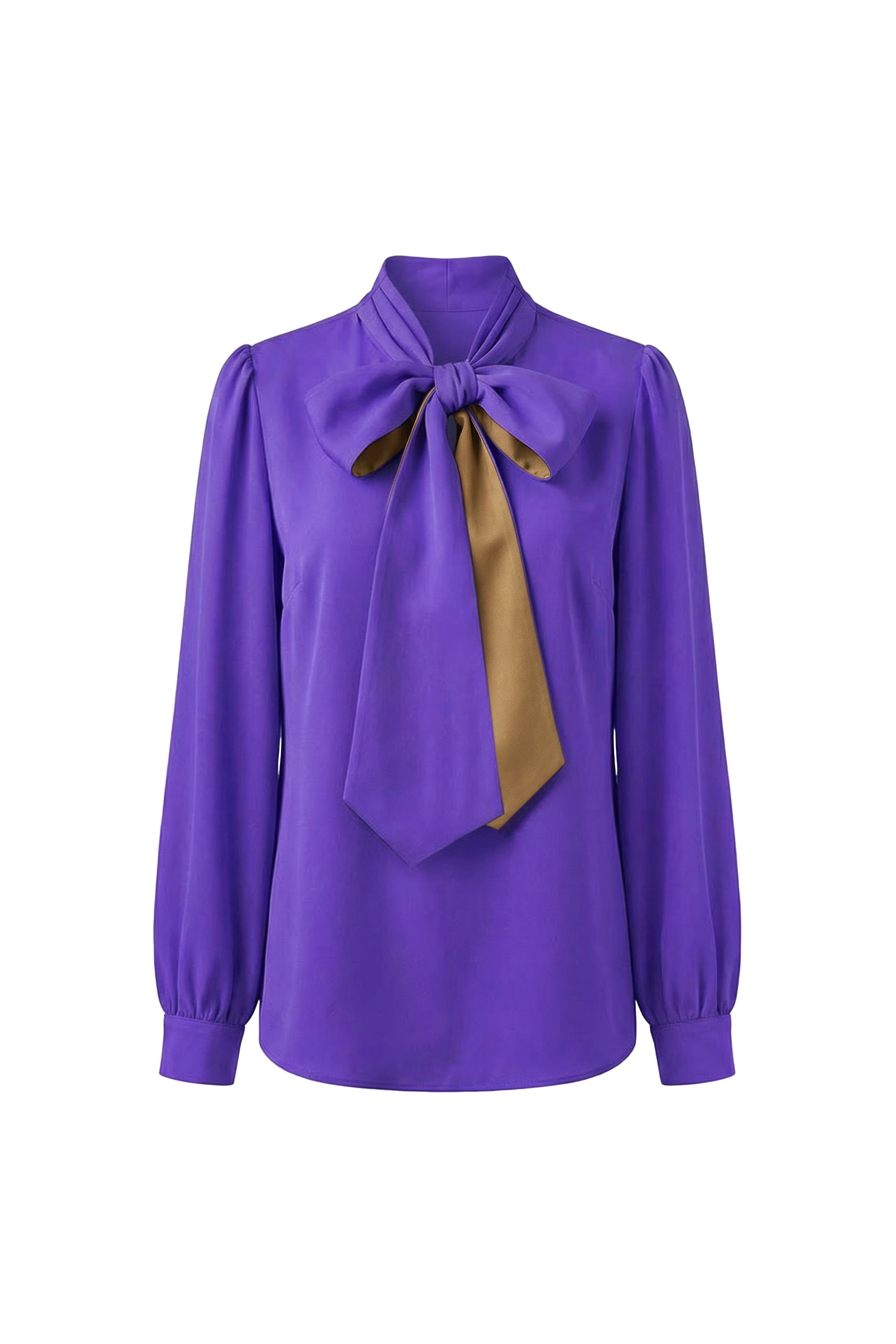 Valeria Crepe Silk Tie Blouse