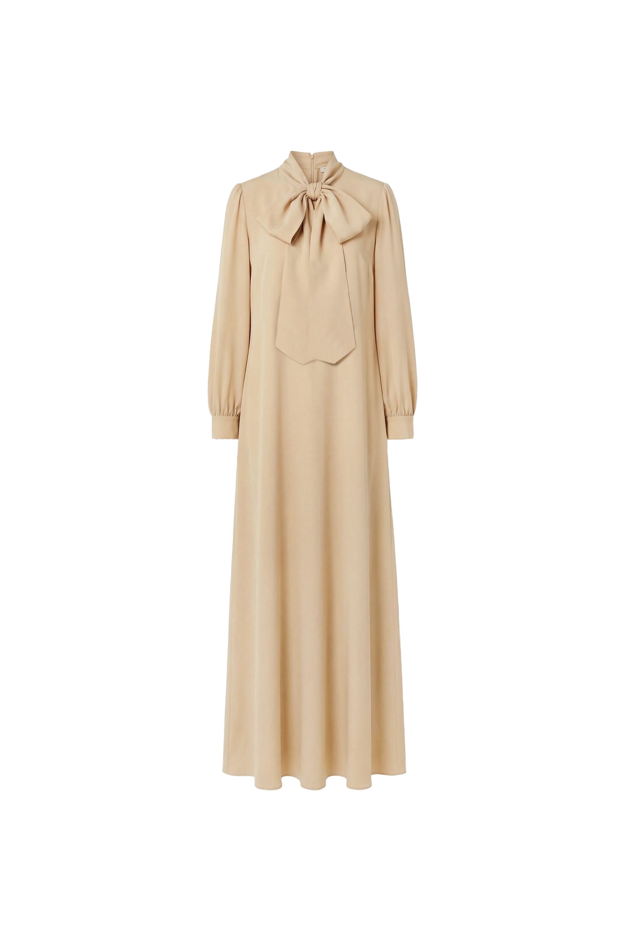 Aurielle Bow-Tie Crepe Dress