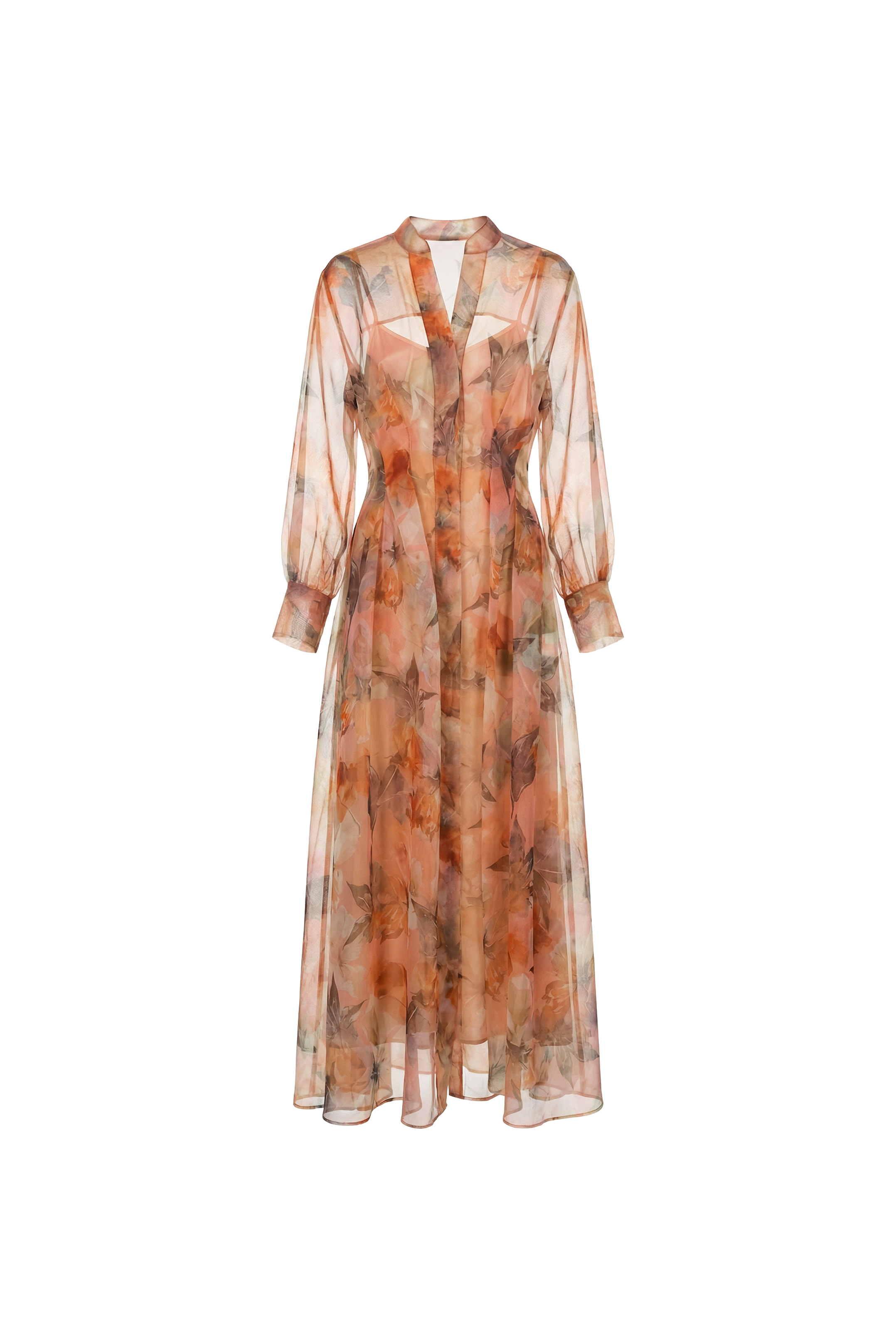 Aurélie Botanical Organza Dress