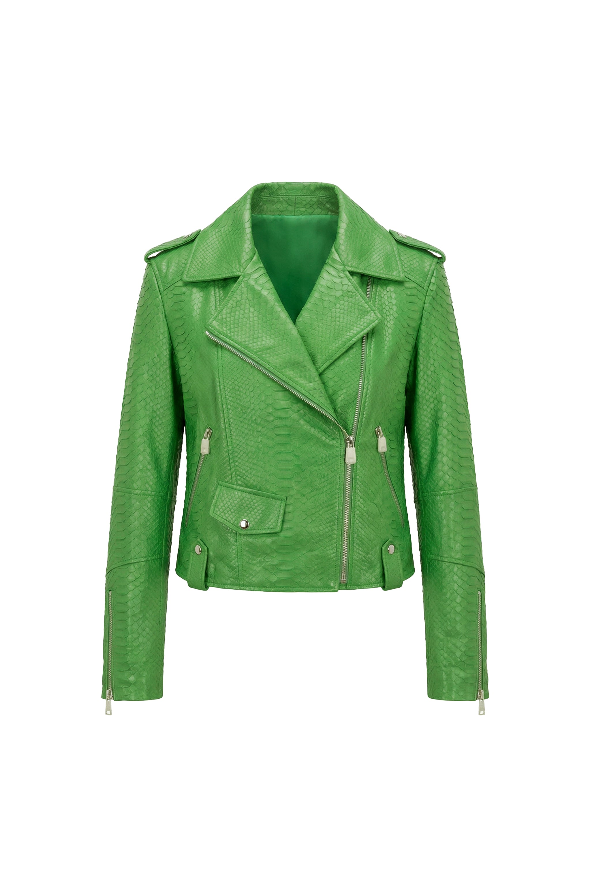 Elira Python Biker Jacket