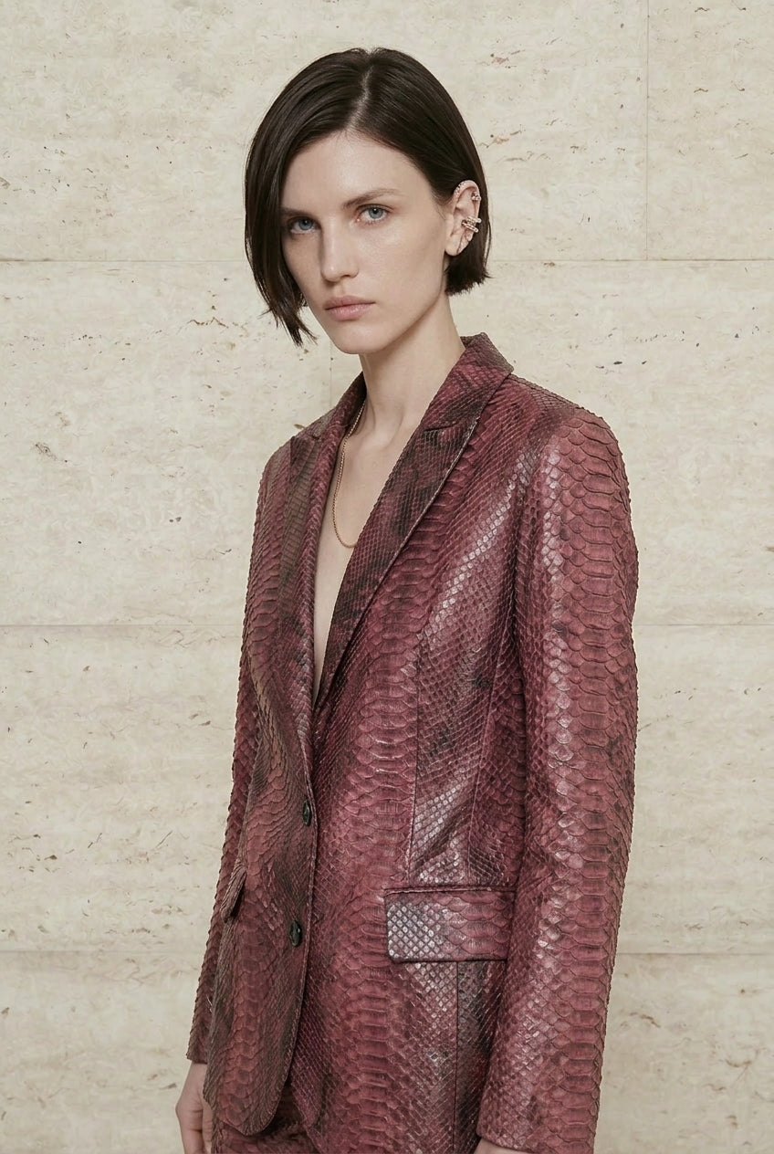 Serena Python Tailored Blazer