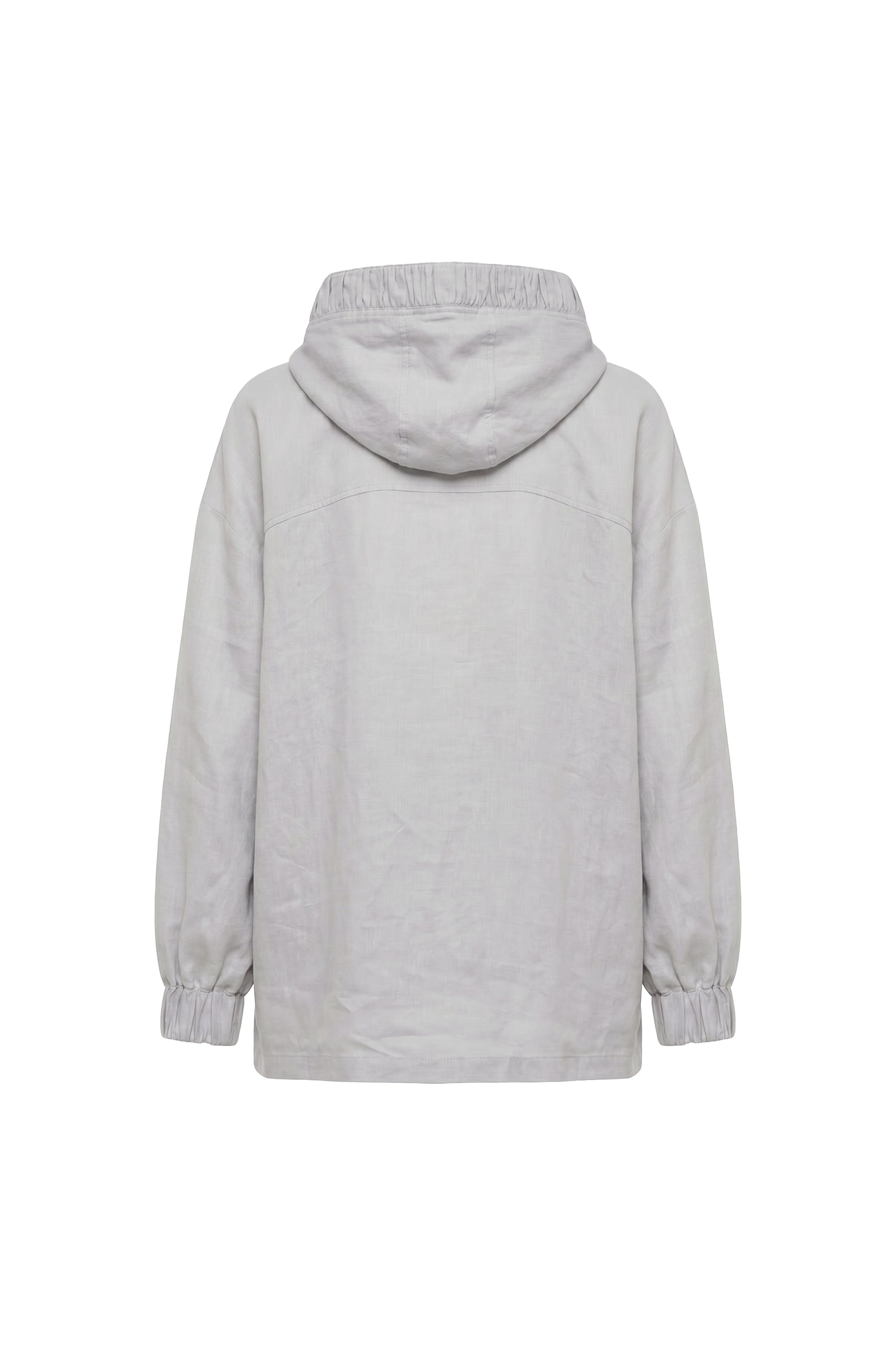 Luneria Relaxed Linen Hooded Jacket