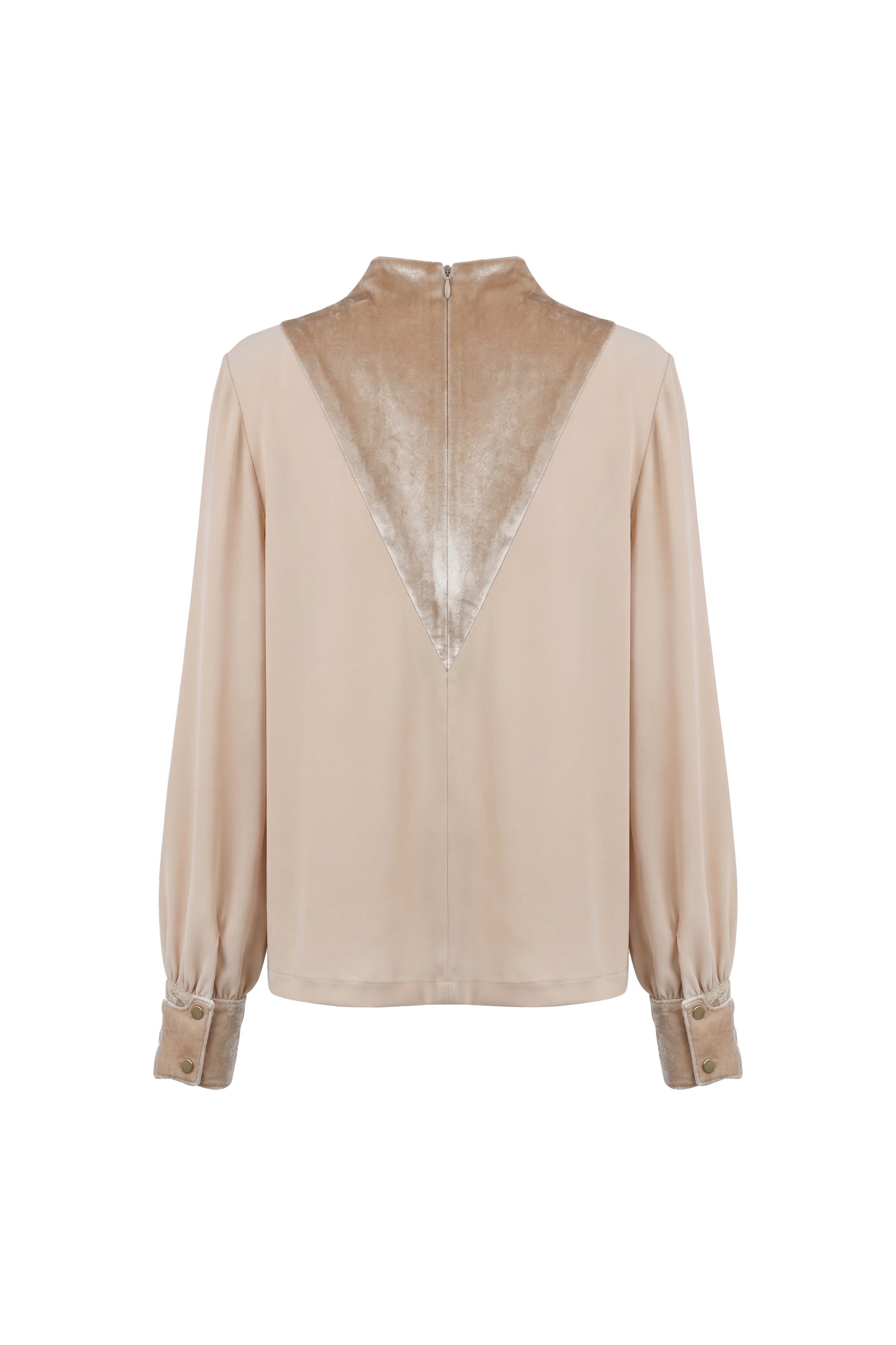 Veloura Velvet Lace Blouse