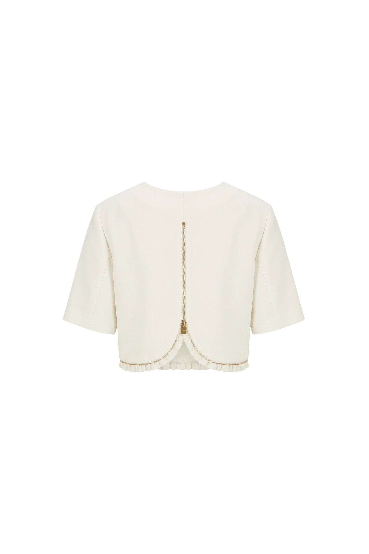 Celestine Ruffle Cropped Blouse