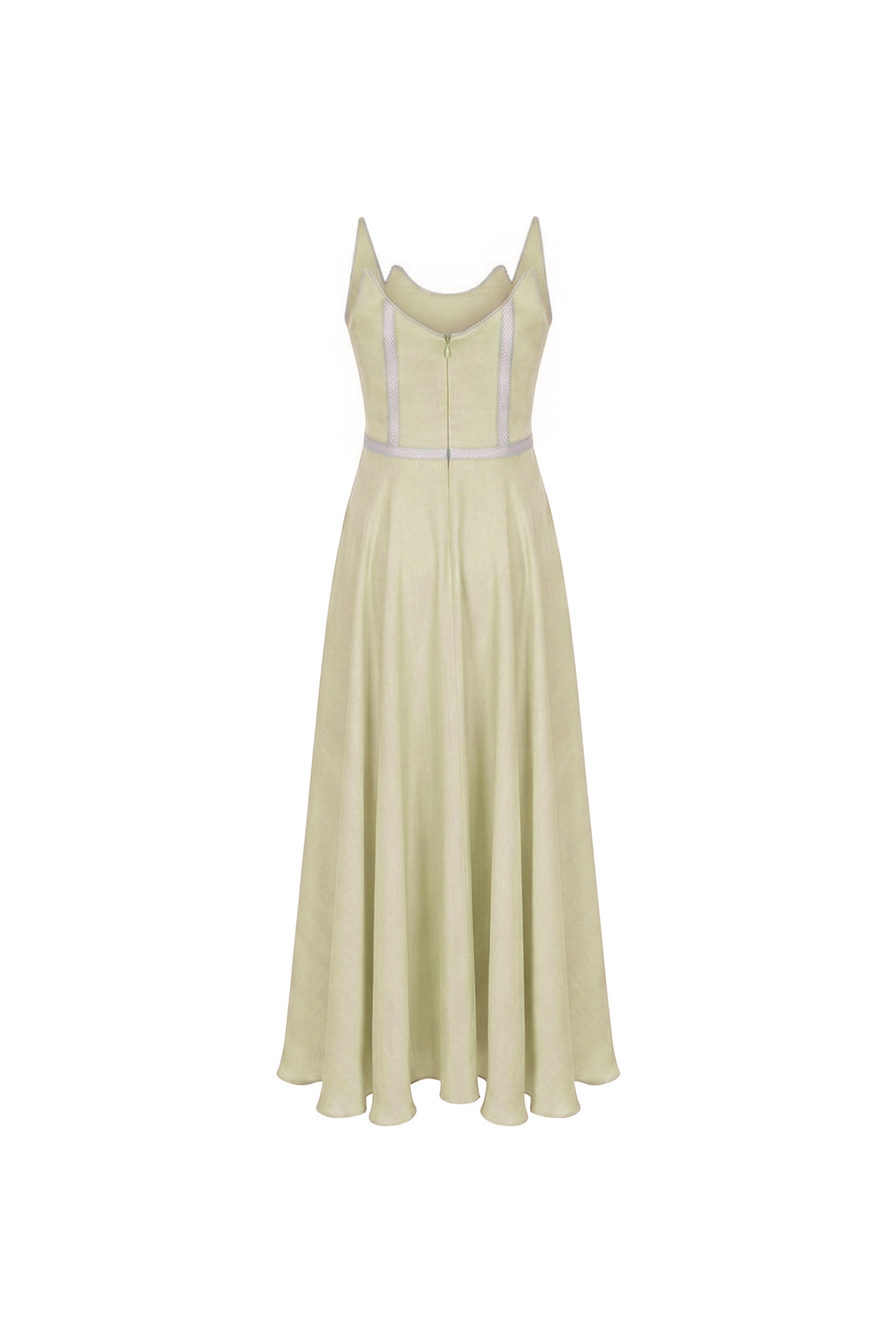 Celestia Sculpted Linen Dress